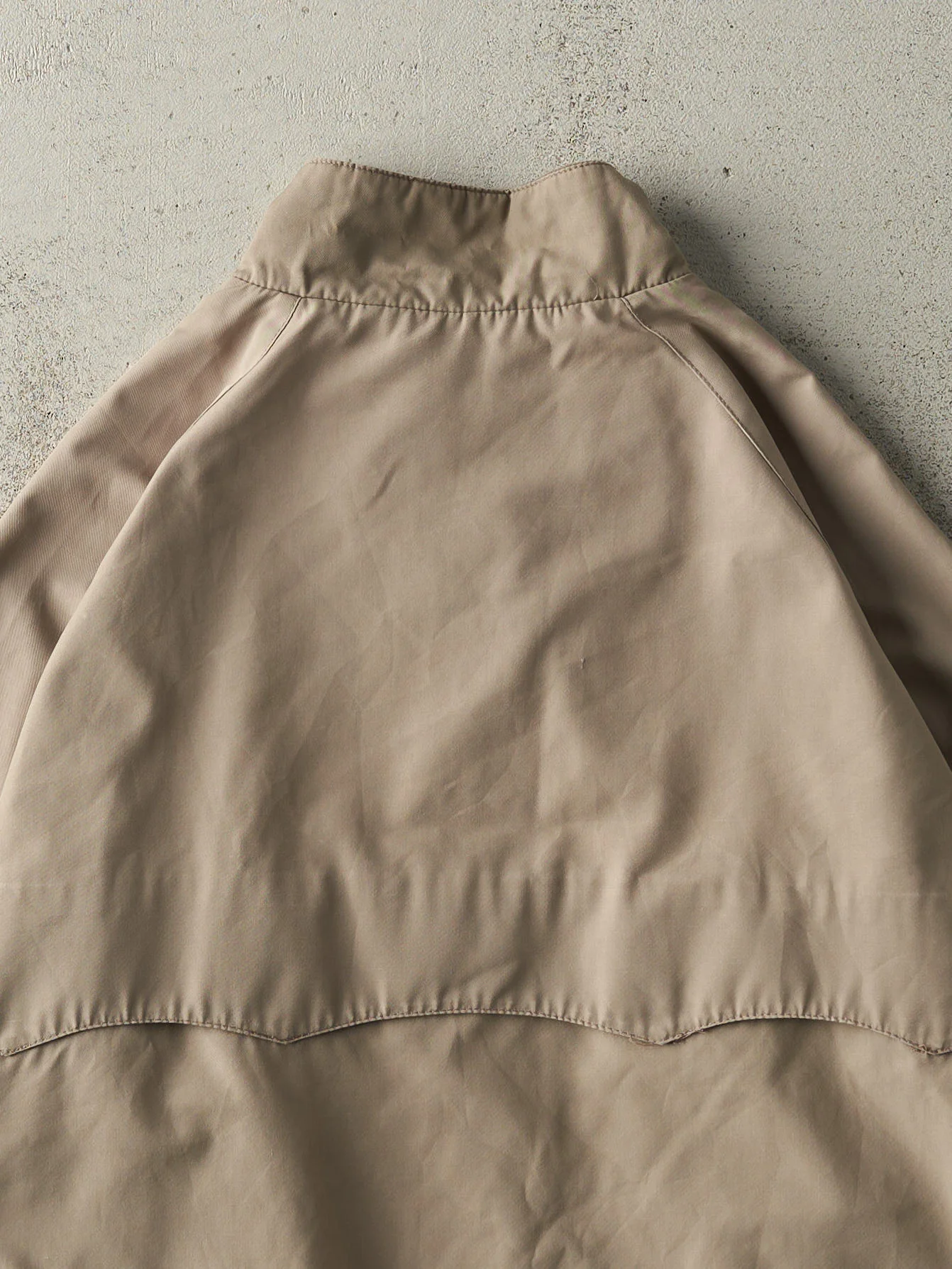 Vintage 80s Beige Reversible Harrington Bomber Jacket (M/L) - Image 6