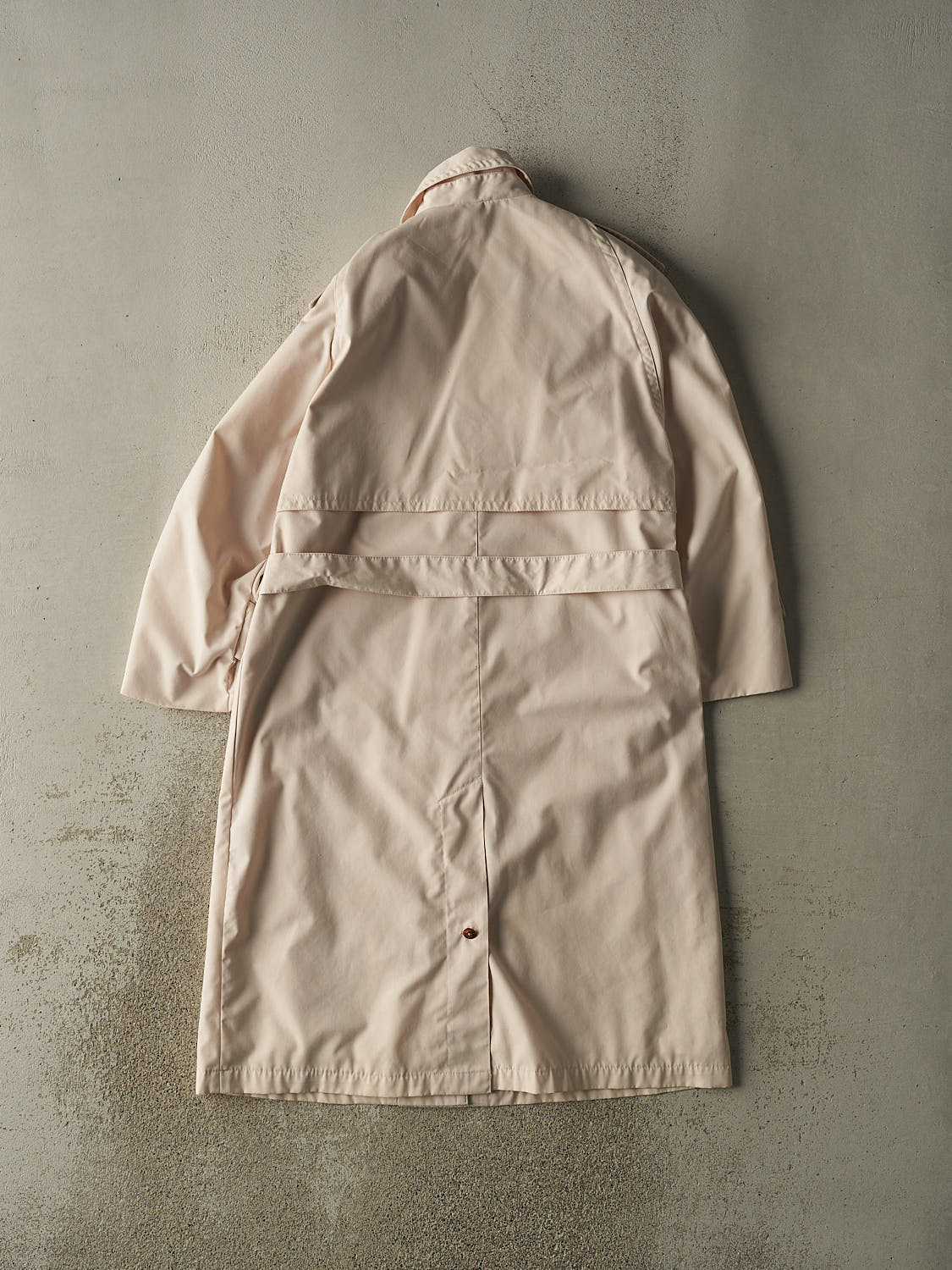 Vintage 80s Beige Trench Coat (S) - Image 2