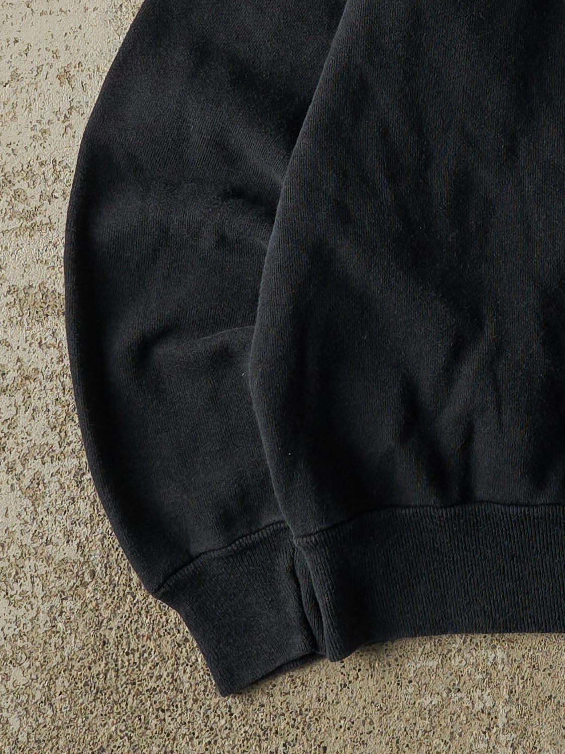 Vintage 80s Black Blank Crewneck (XS/S) - Image 3