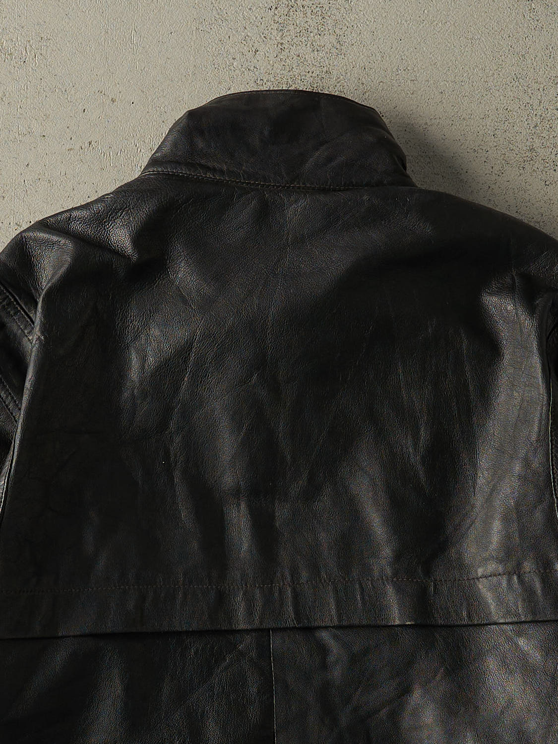 Vintage 80s Black Leather Jacket (L/XL) - Image 4