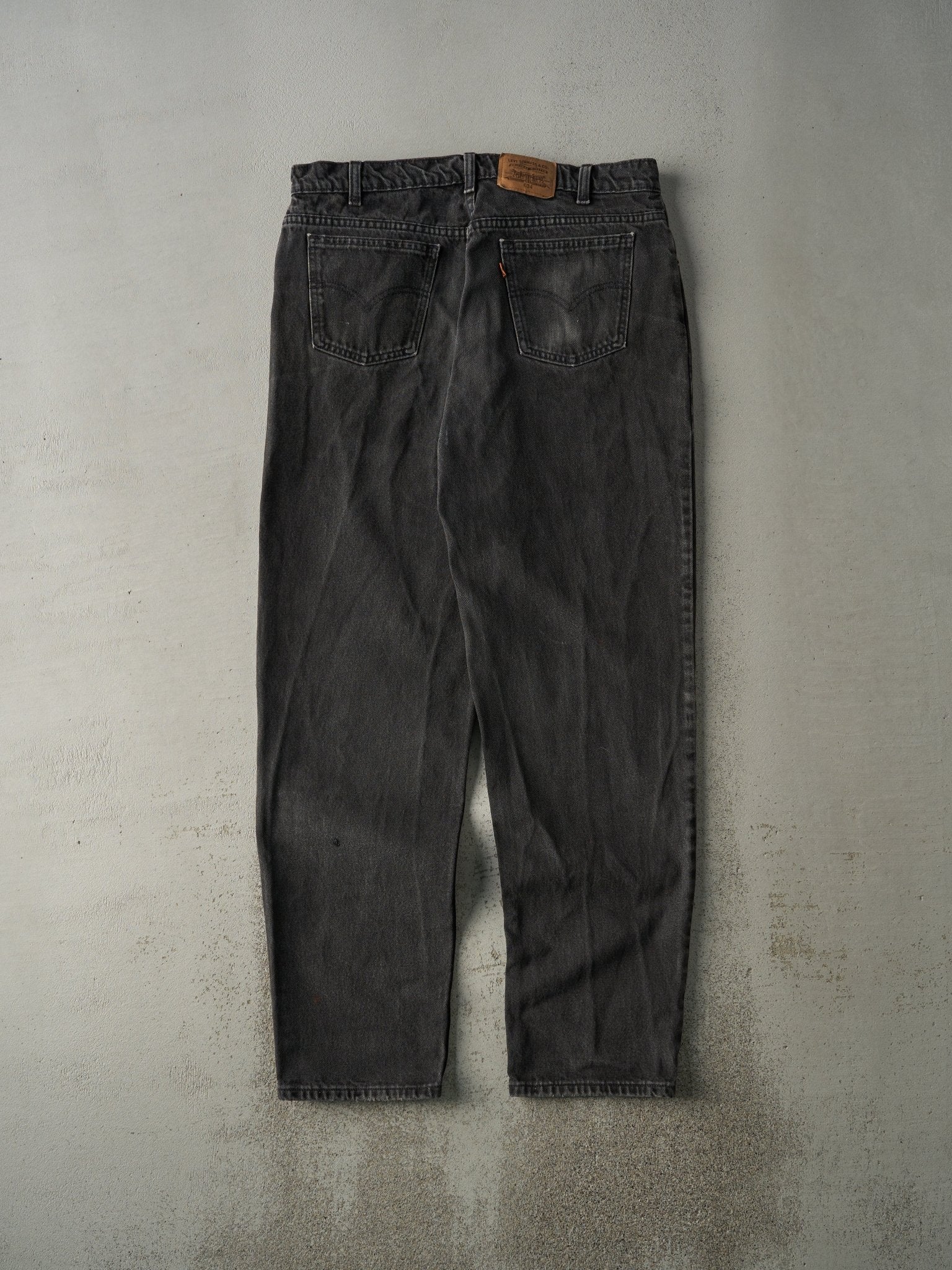 Vintage 80s Black Levi's 634 Orange Tab Denim Pants (36x33) - Image 3