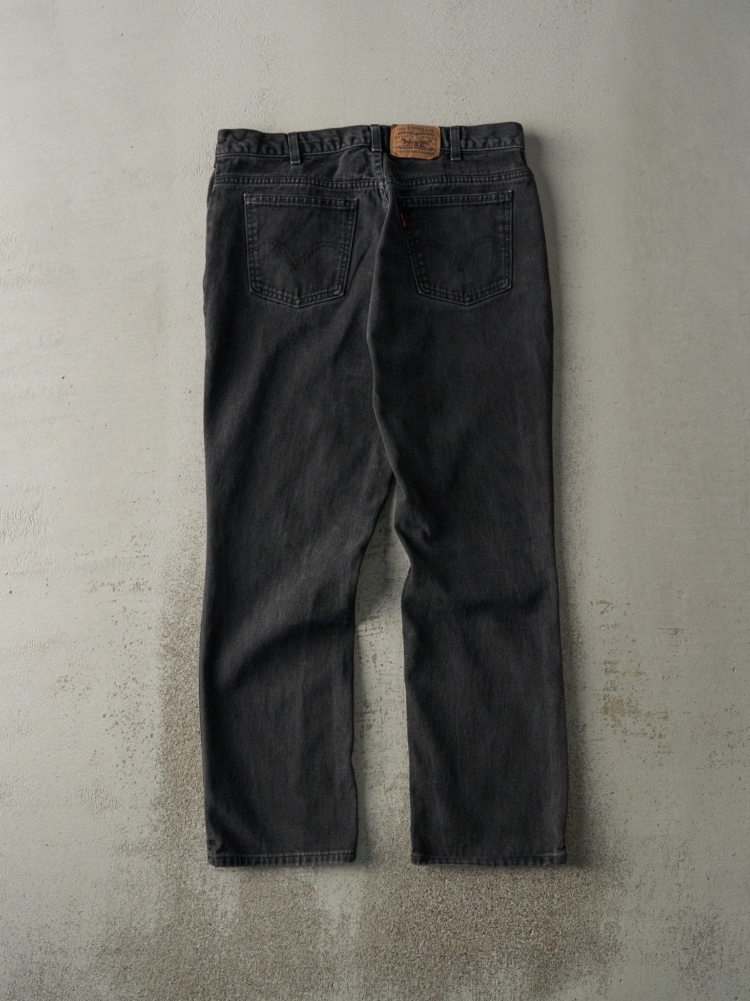 Vintage 80s Black Levi's Orange Tab Denim Pants (34x29) - Image 2