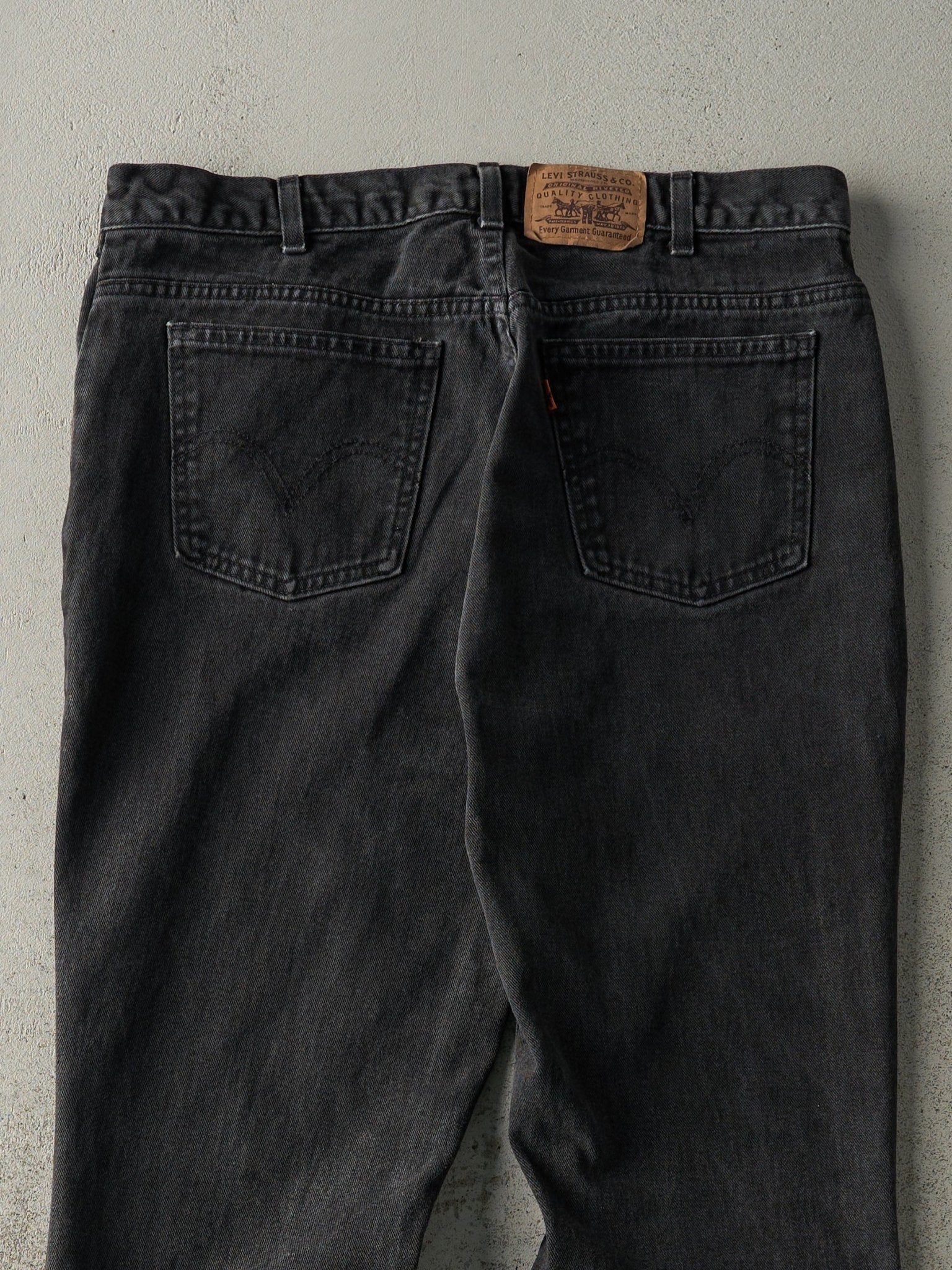 Vintage 80s Black Levi's Orange Tab Denim Pants (34x29) - Image 4