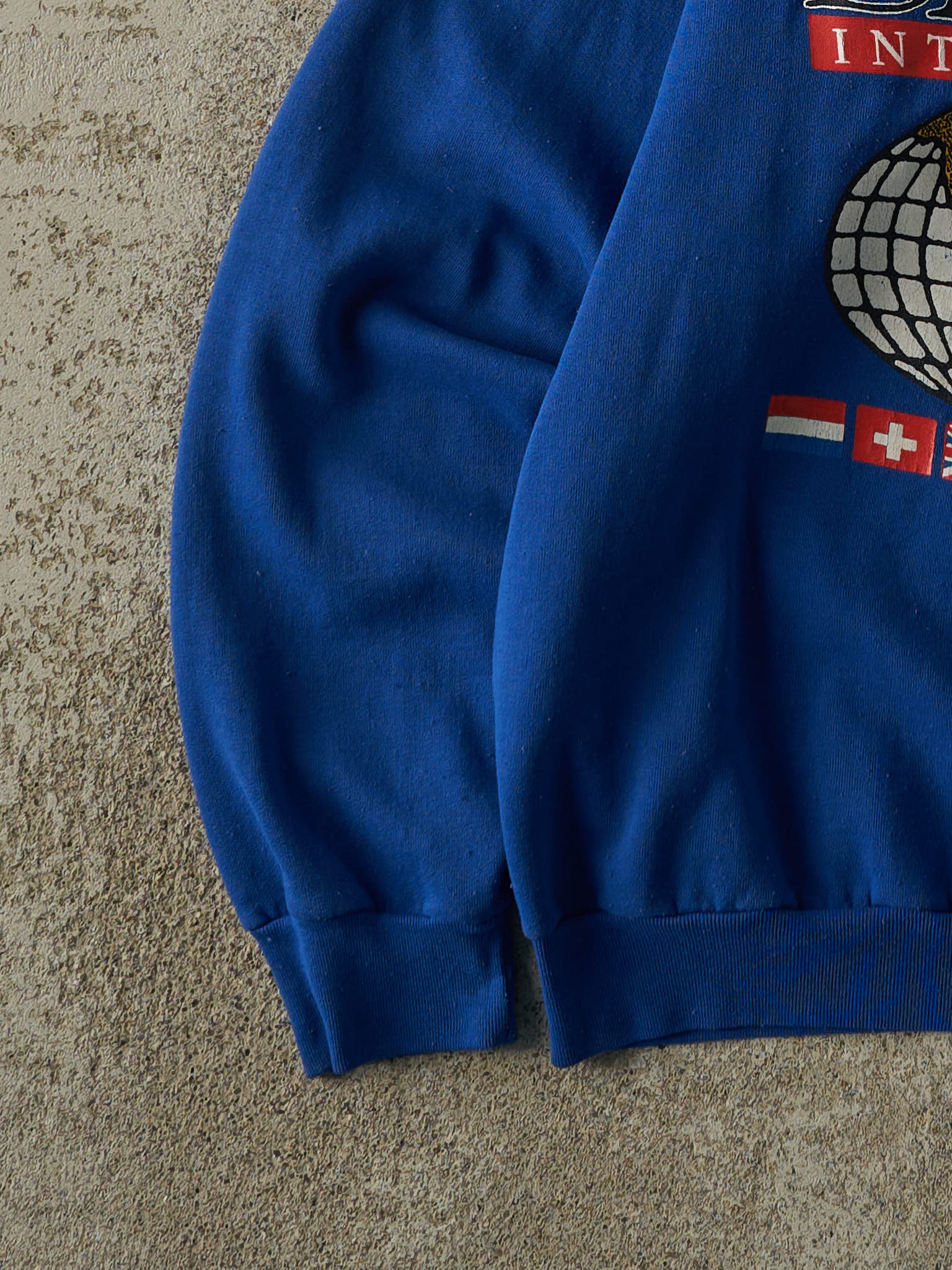 Vintage 80s Blue Brooks Boxy Crewneck (M) - Image 3
