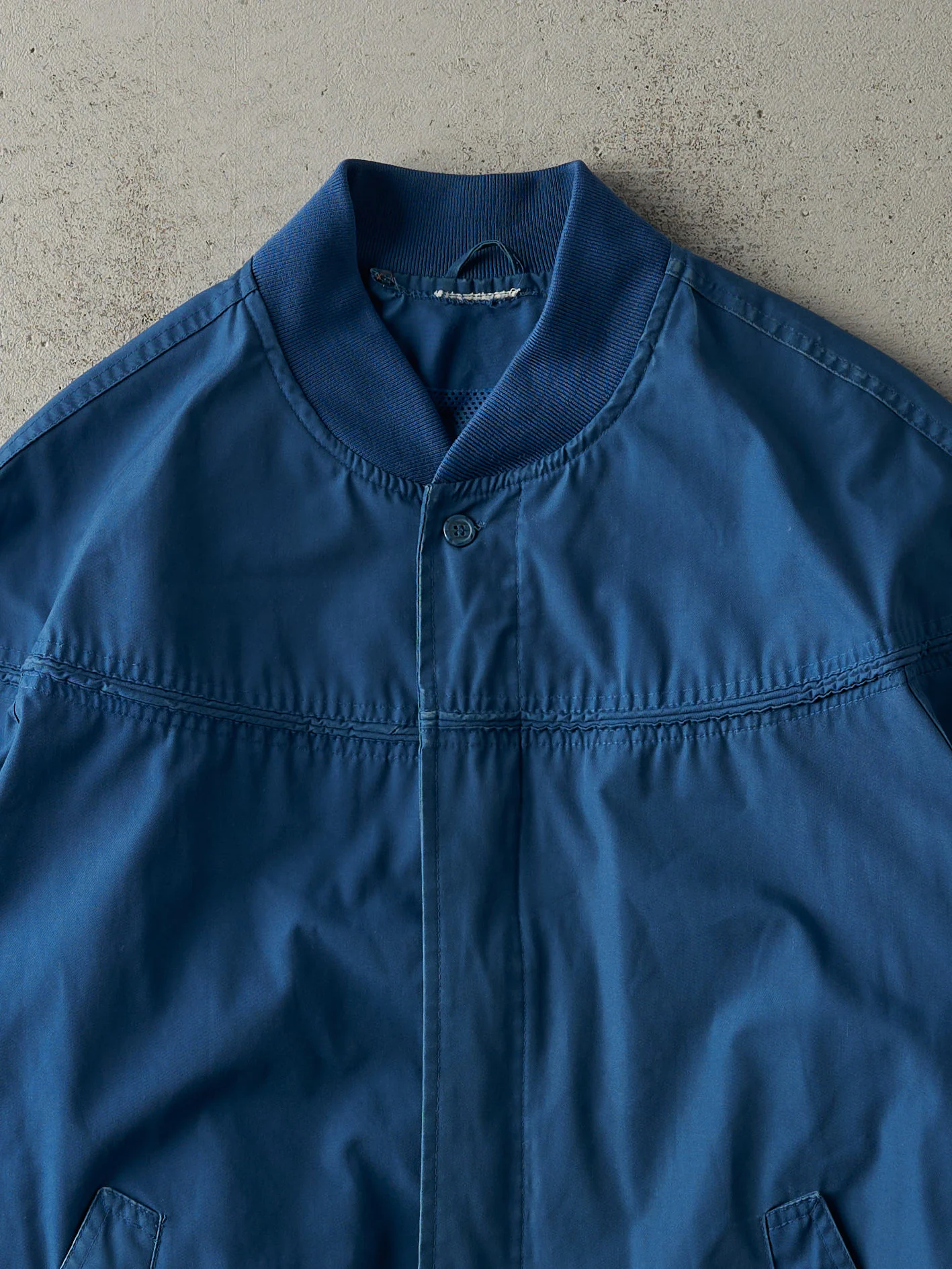 Vintage 80s Blue Harrington Bomber Jacket (M) - Image 3
