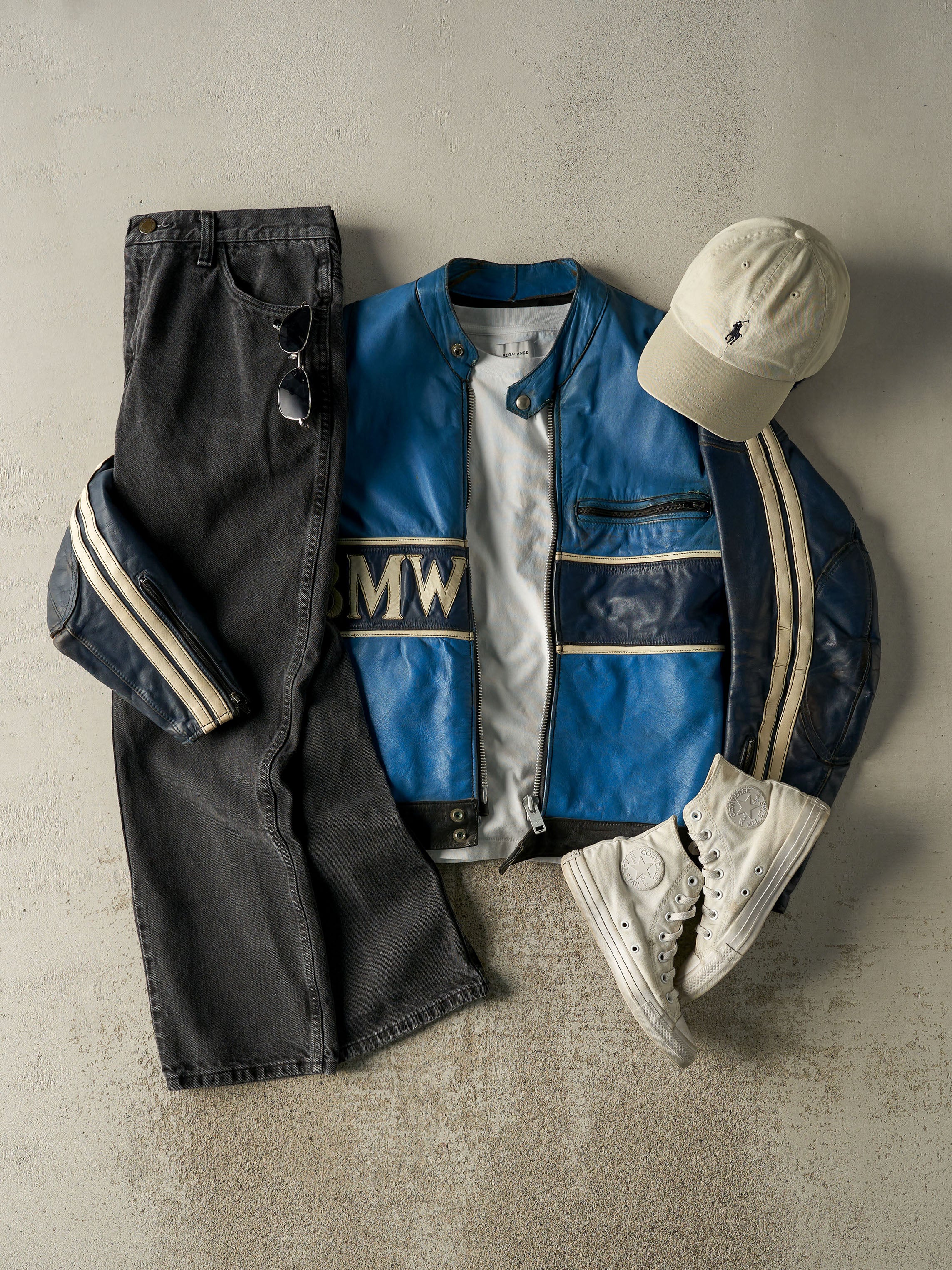 Vintage 80s RARE Blue & Navy BMW Racing Jacket (S/M) - Image 2