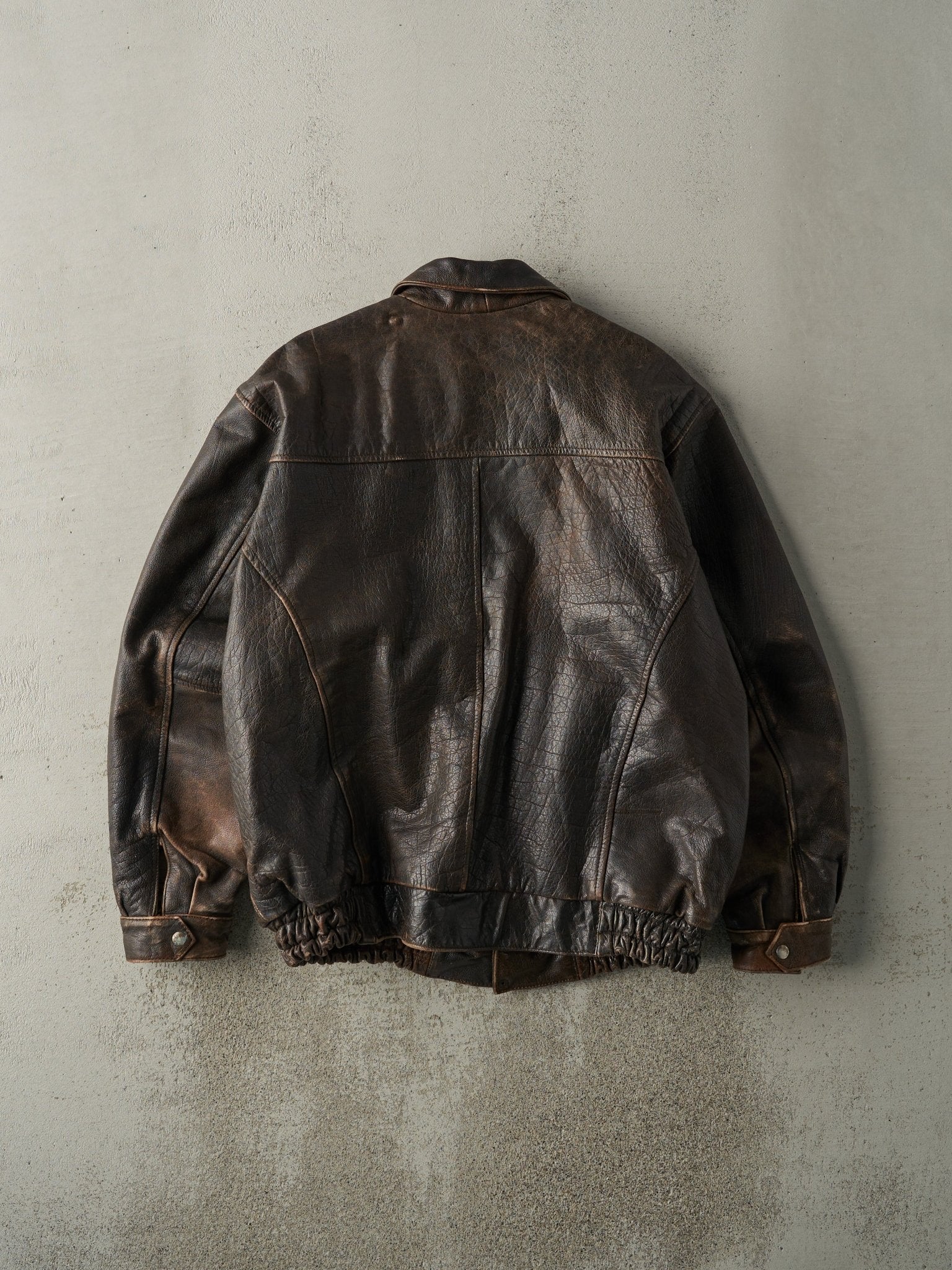 Vintage 80s Brown Unik Leather Jacket (L) - Image 3
