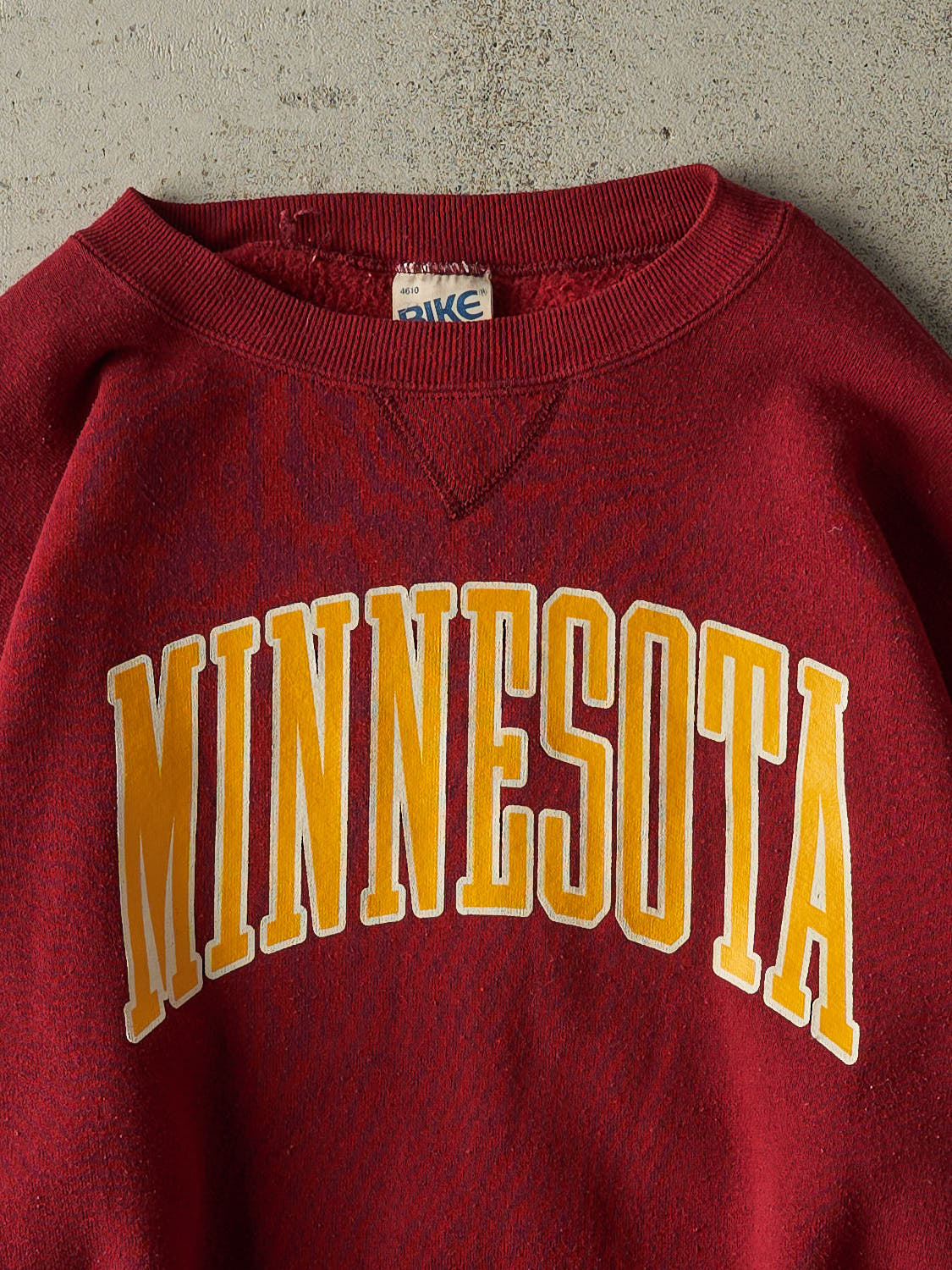 Vintage 80s Burgundy University of Minnesota Crewneck (L/XL) - Image 2