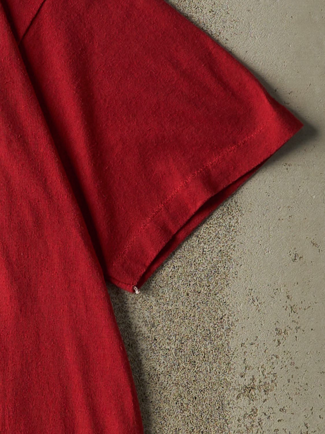 Vintage 80s Burgundy University of Oklahoma Single Stitch Tee (L) - Image 4