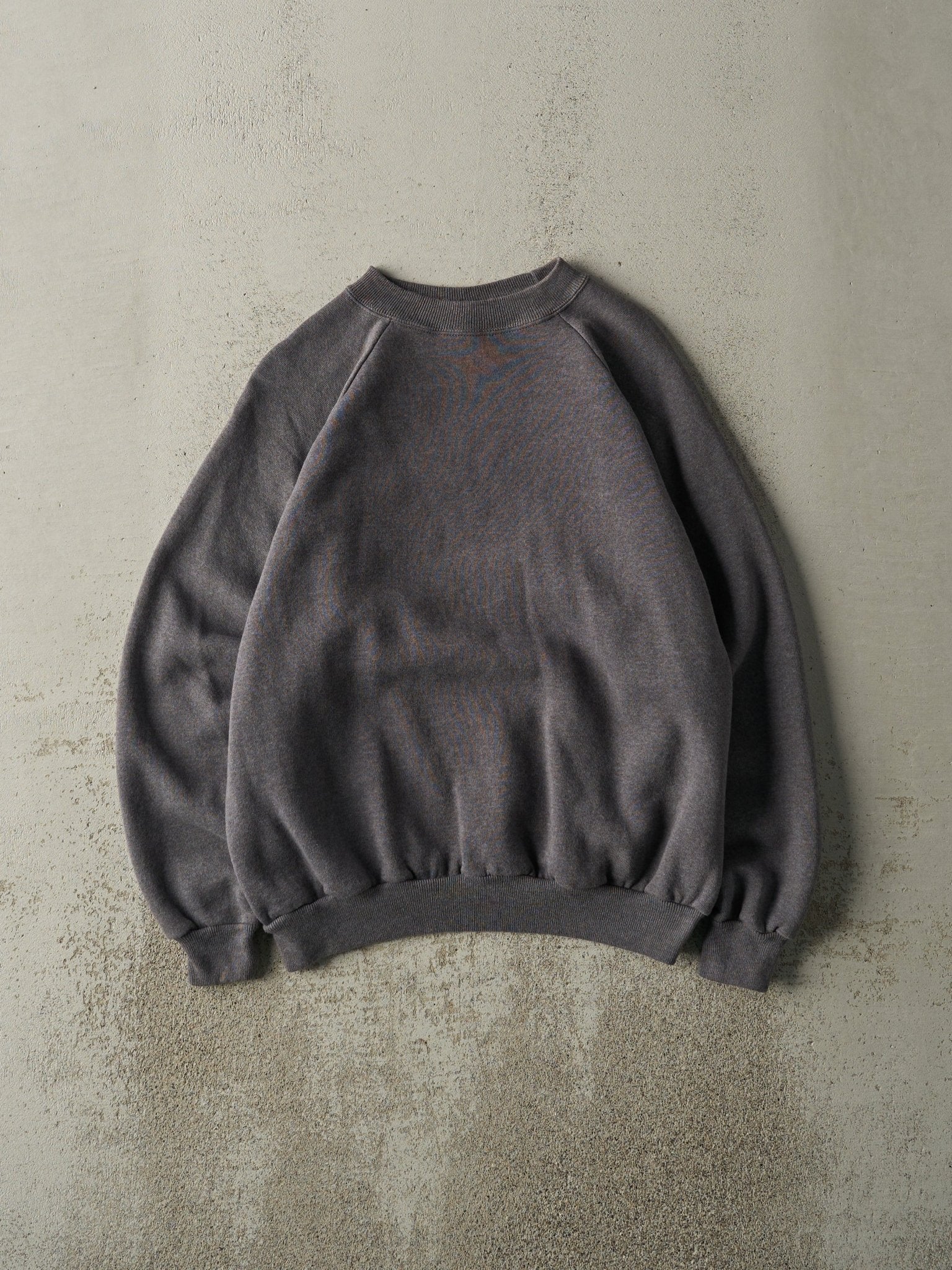 Vintage 80s Charcoal Grey Blank Crewneck (M)