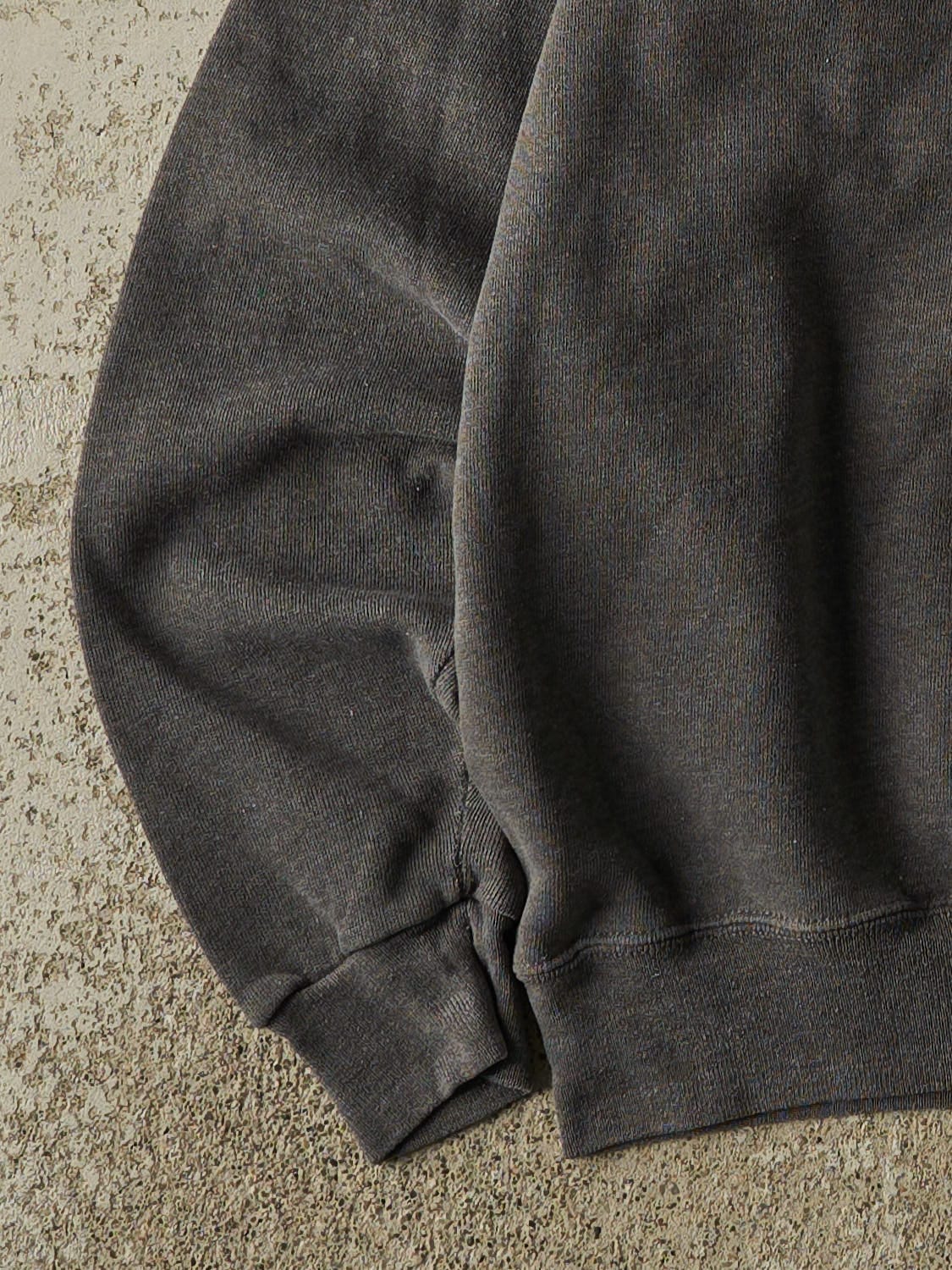 Vintage 80s Charcoal Grey Blank Crewneck (S/M) - Image 3