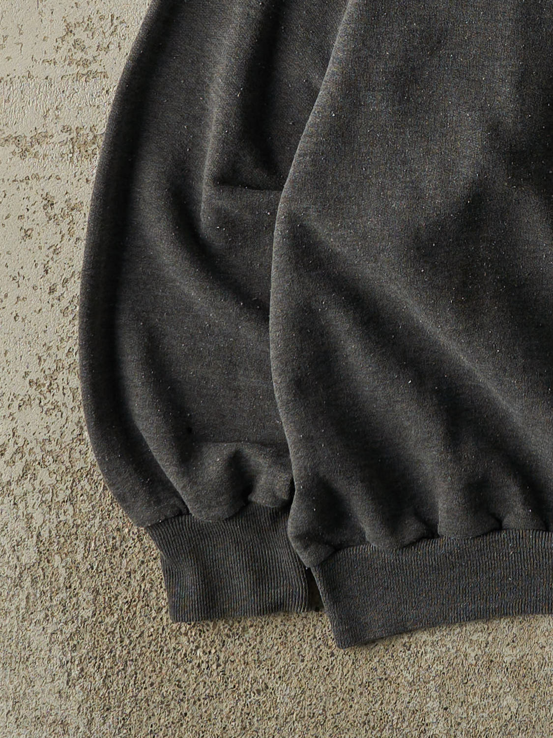 Vintage 80s Charcoal Grey Blank Crewneck (XL/XXL) - Image 3