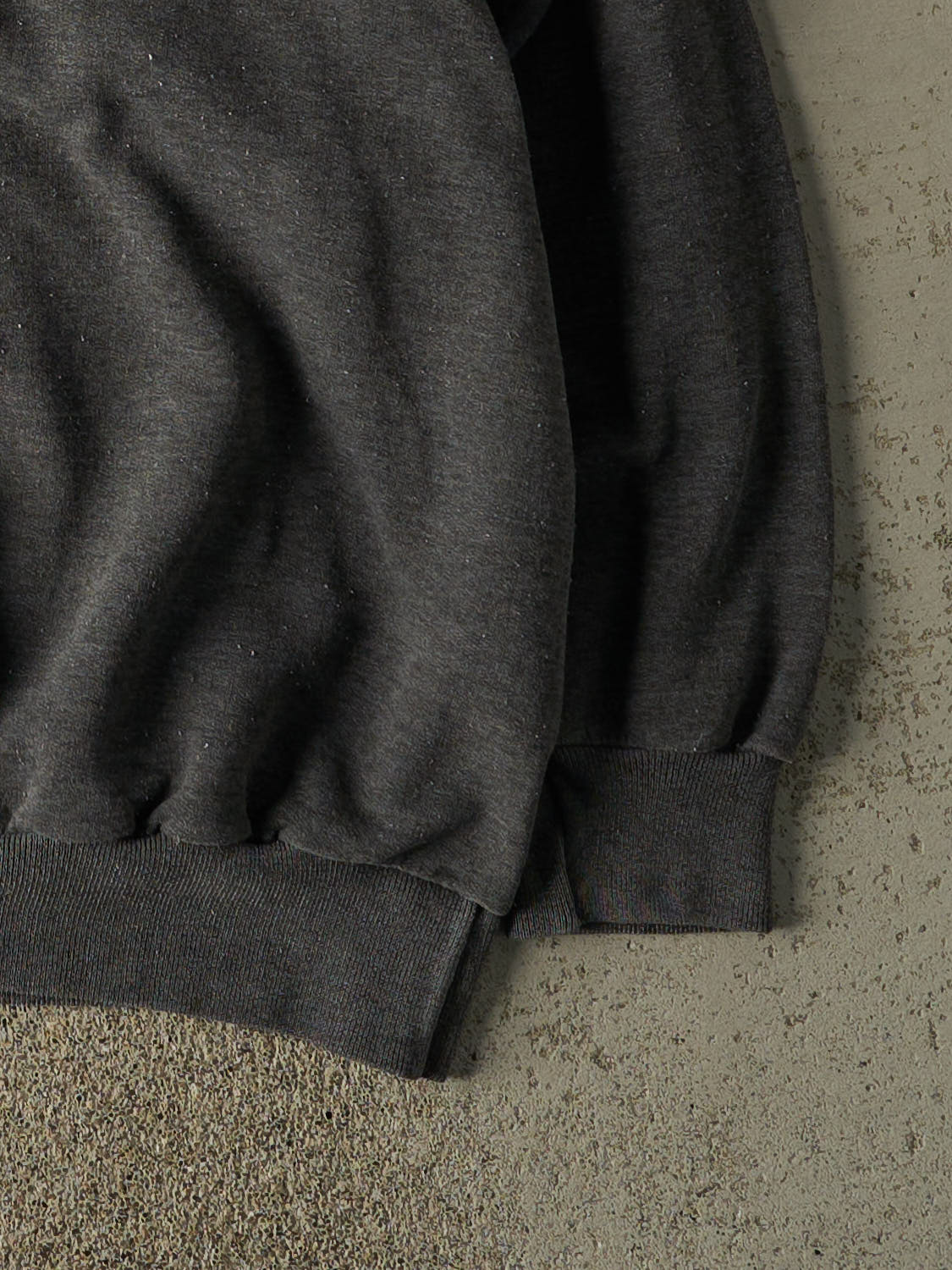 Vintage 80s Charcoal Grey Blank Crewneck (XL/XXL) - Image 4