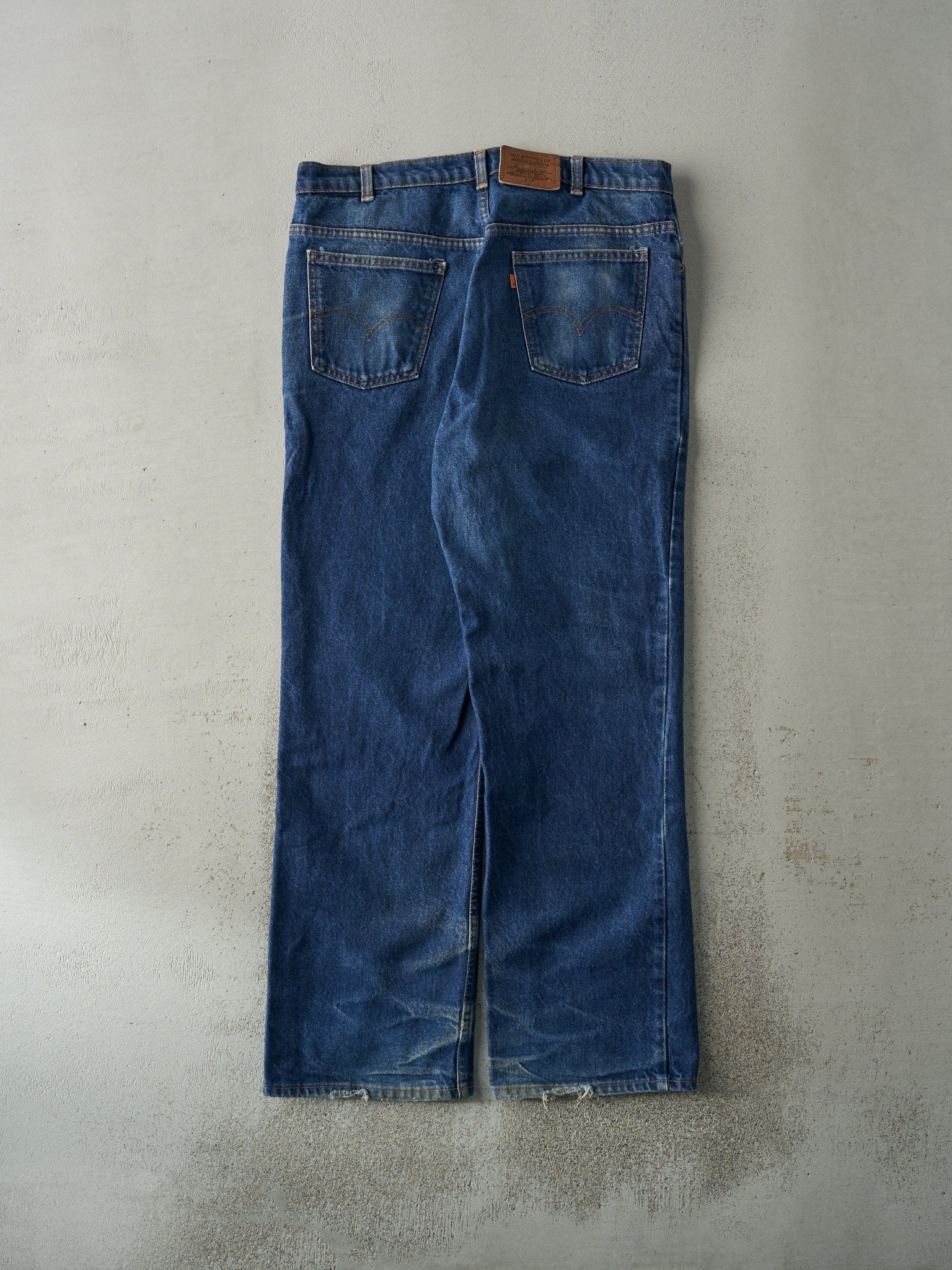 Vintage 80s Dark Wash Levi's 617 Orange Tab Jeans (36x31) - Image 2