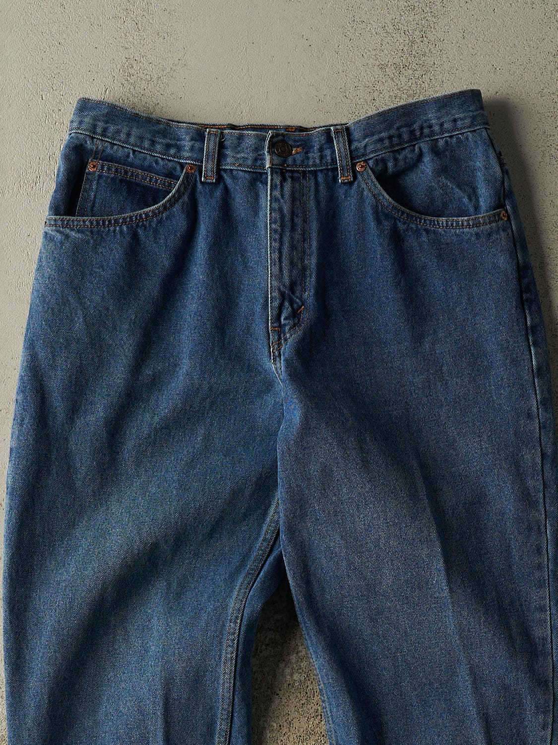 Vintage 80s Dark Wash Levi's Orange Tab Jeans (32x28) - Image 4
