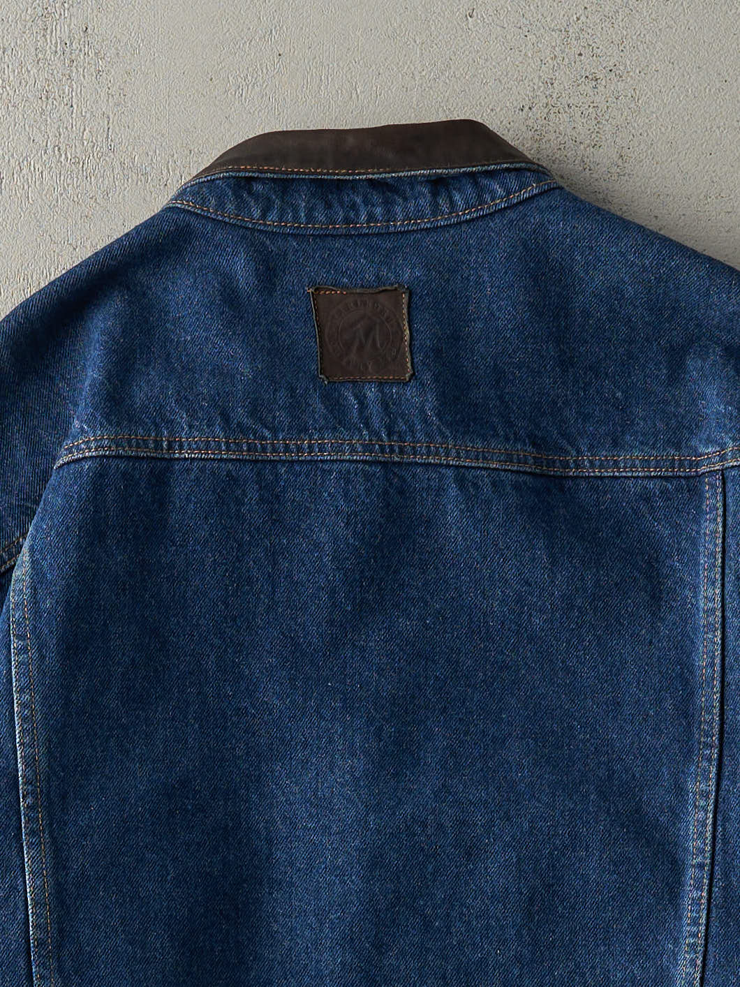 Vintage 80s Dark Wash Marlboro Denim Jacket (L) - Image 5