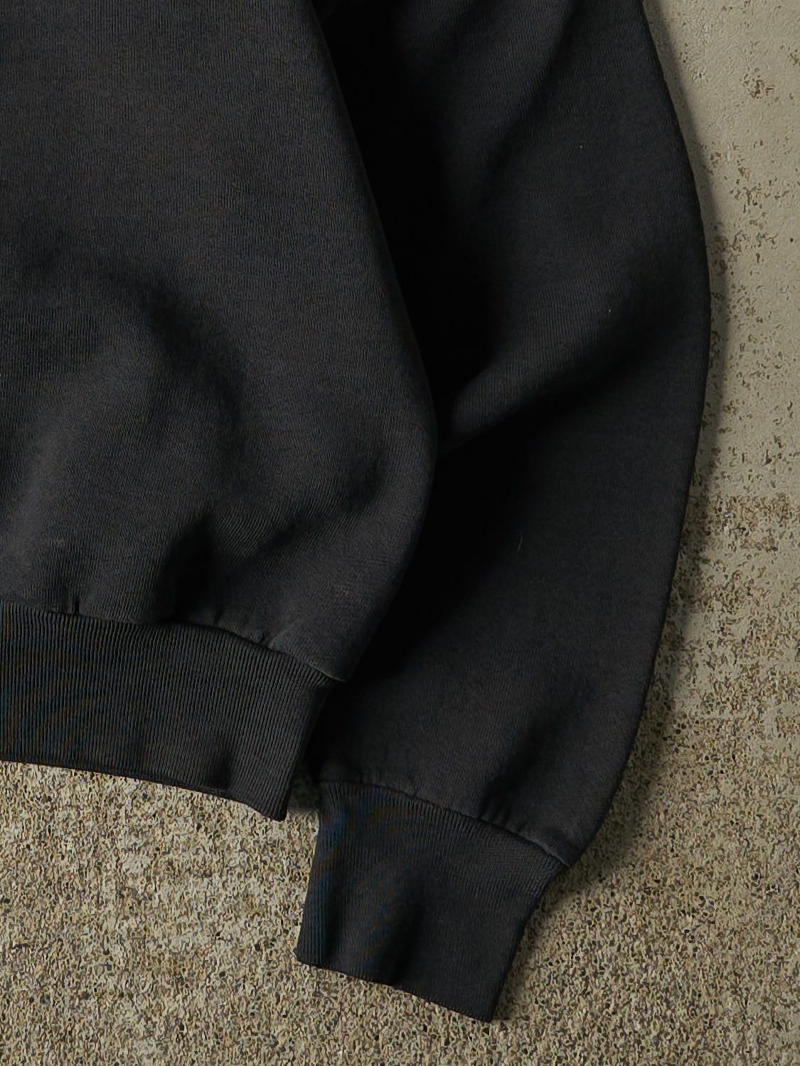 Vintage 80s Faded Black Guess Paris Embroidered Crewneck (XS) - Image 4