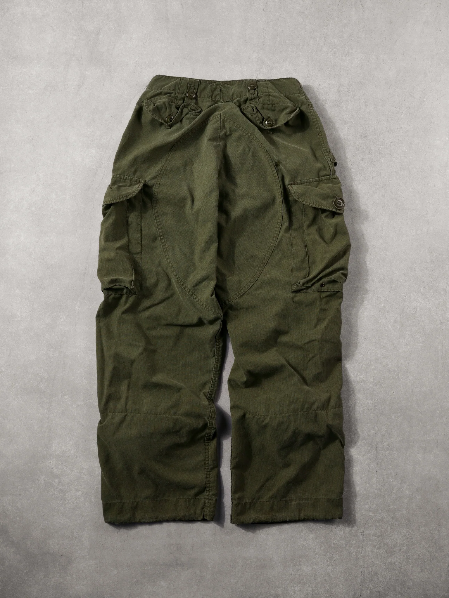 Vintage 80s Green Army Parachute Pants (32x28) - Image 2
