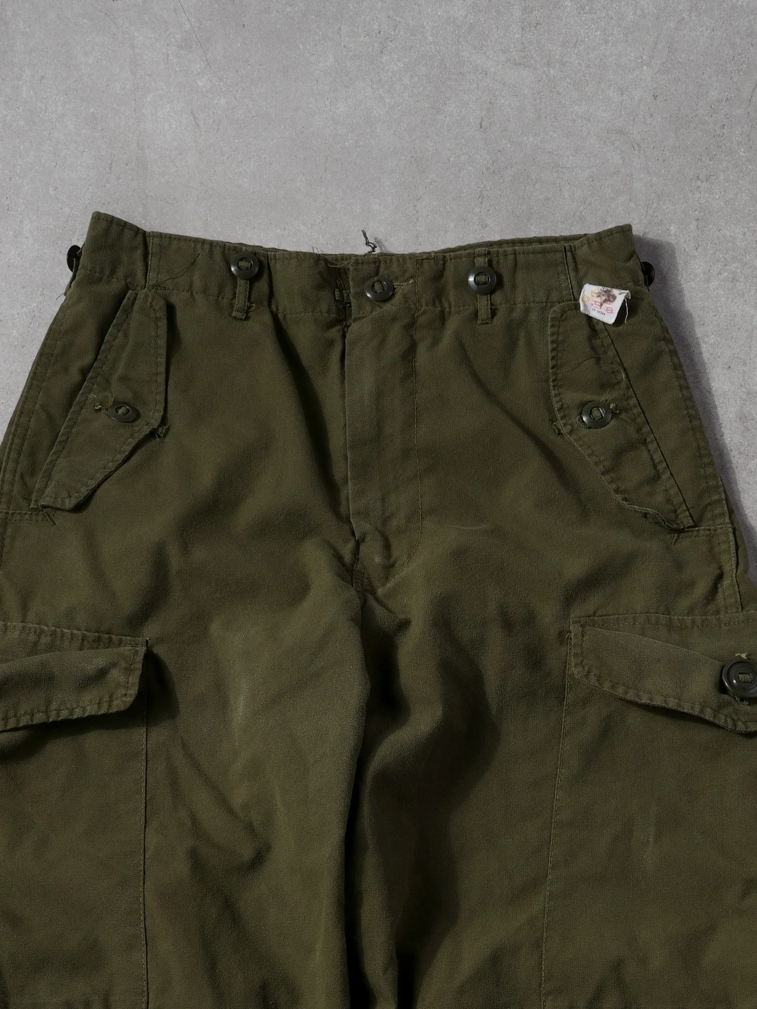 Vintage 80s Green Army Parachute Pants (32x30) - Image 3