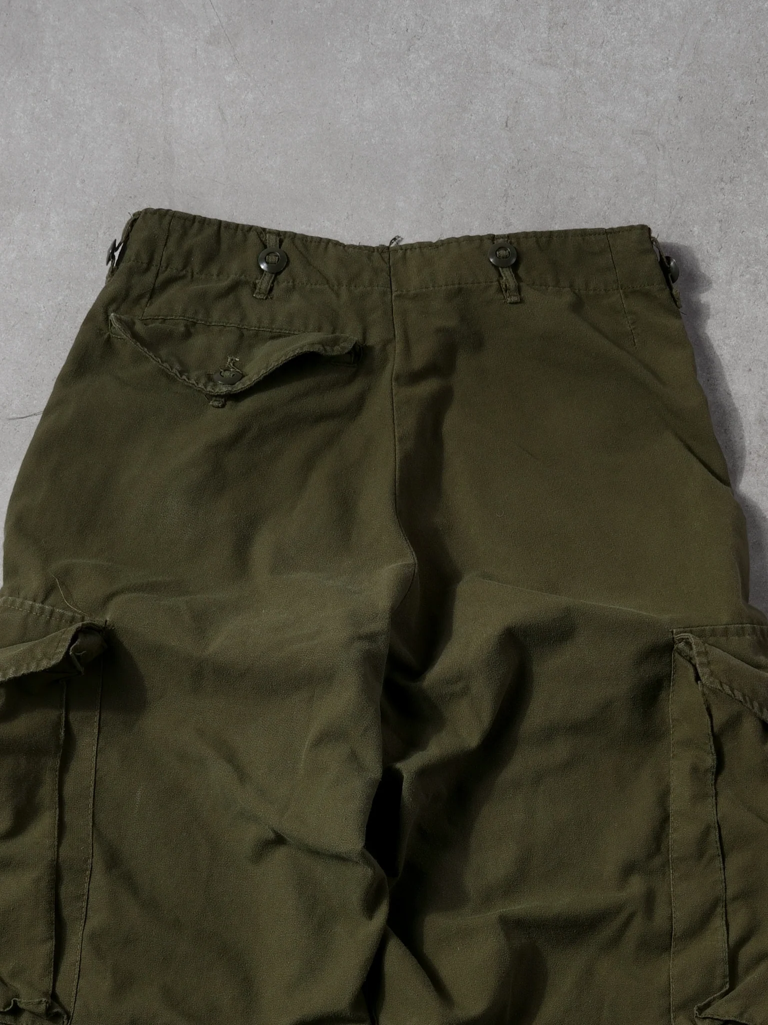 Vintage 80s Green Army Parachute Pants (32x30) - Image 4