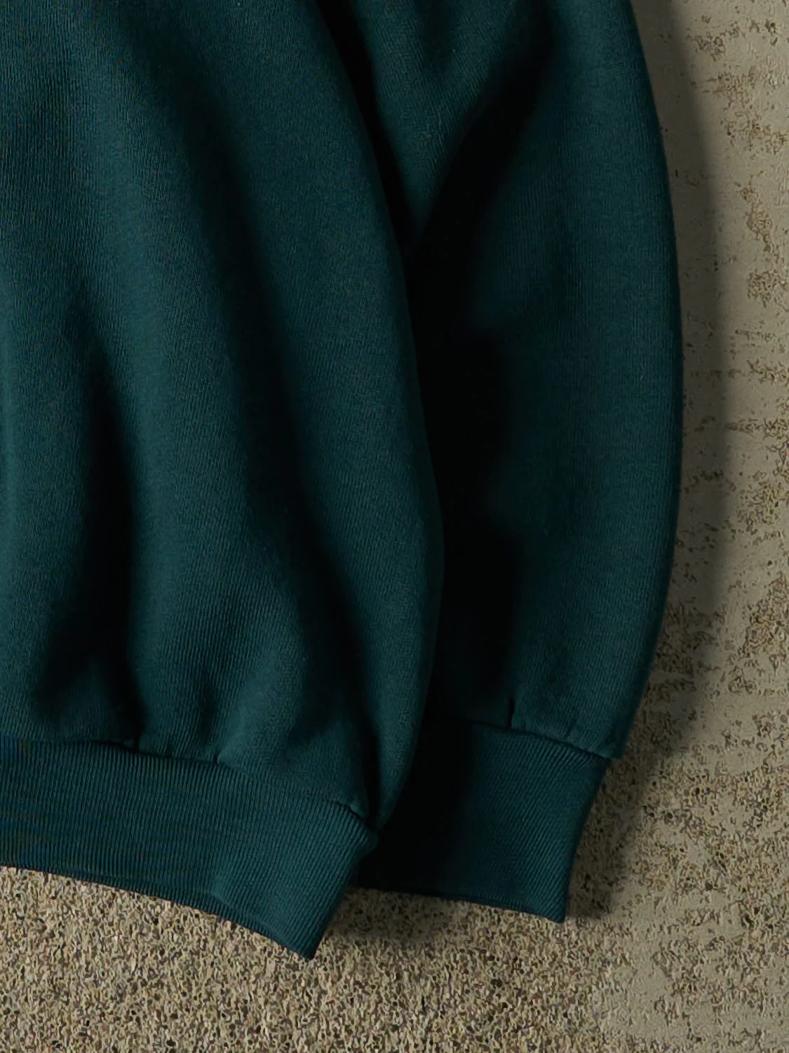 Vintage 80s Green Blank Crewneck (M) - Image 4