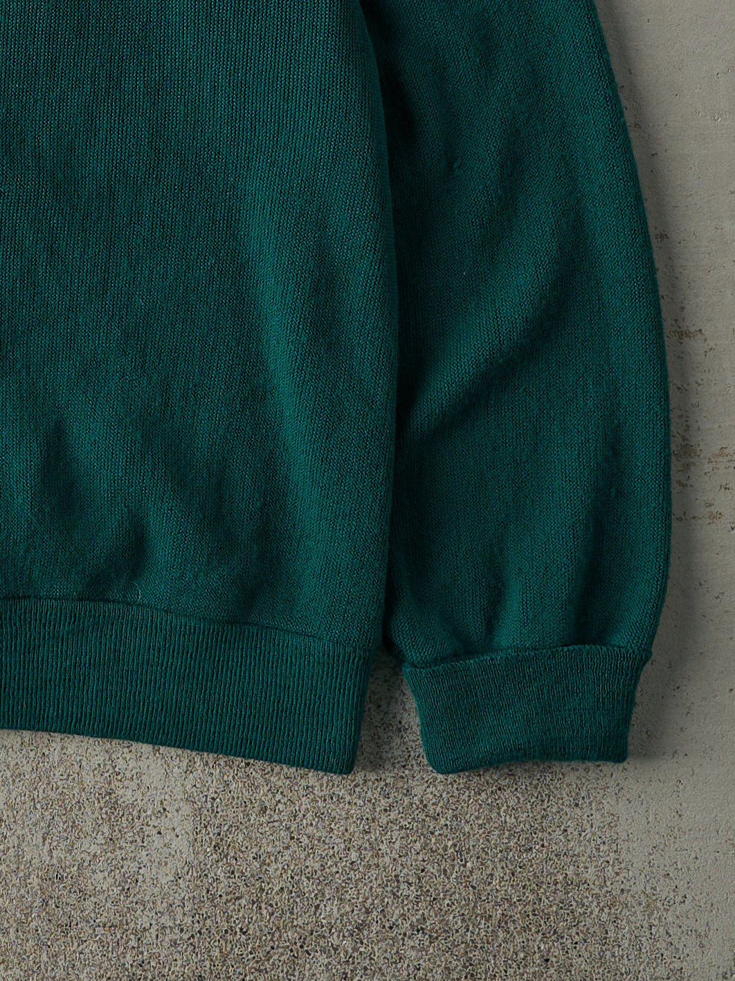 Vintage 80s Green Knit Cardigan (M/L) - Image 3