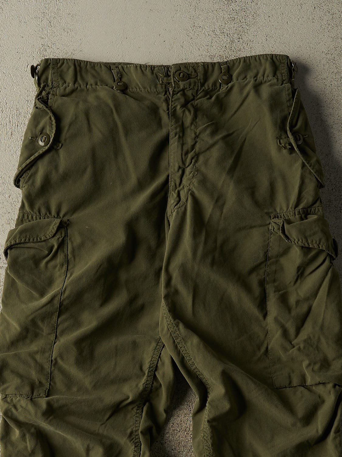 Vintage 80s Green OG 107 Army Pants (30x25.5) - Image 4