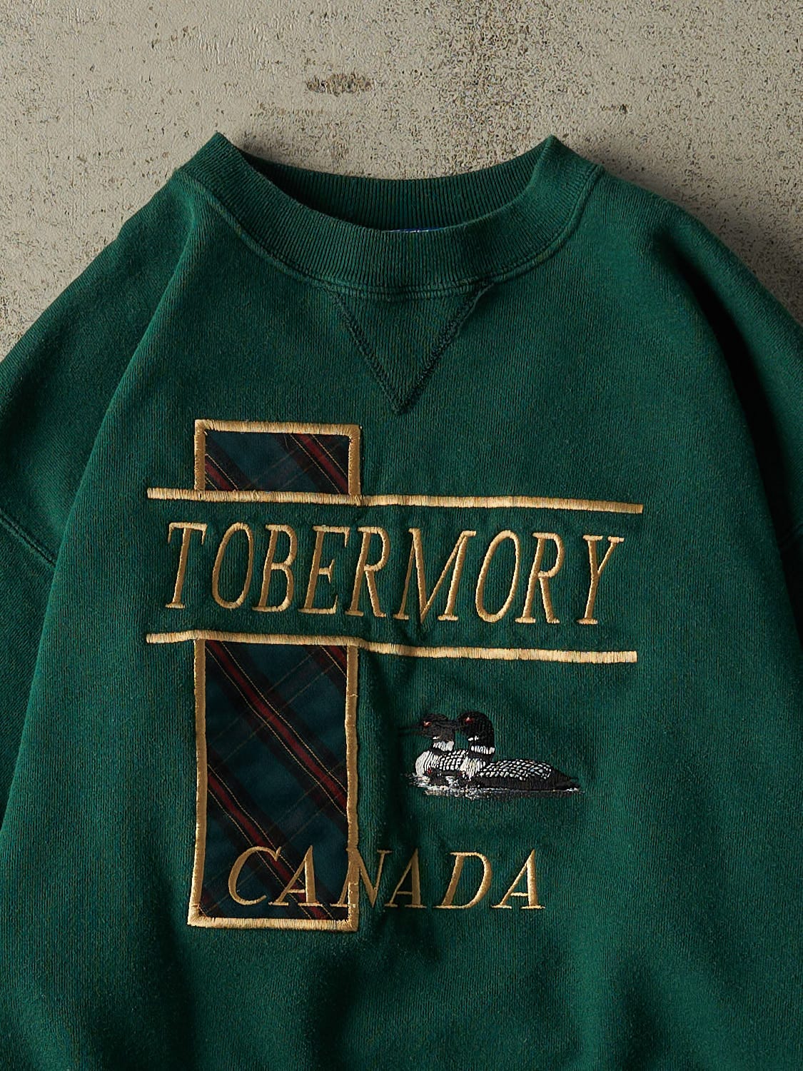 Vintage 80s Green Tobermory Embroidered Crewneck (S) - Image 2
