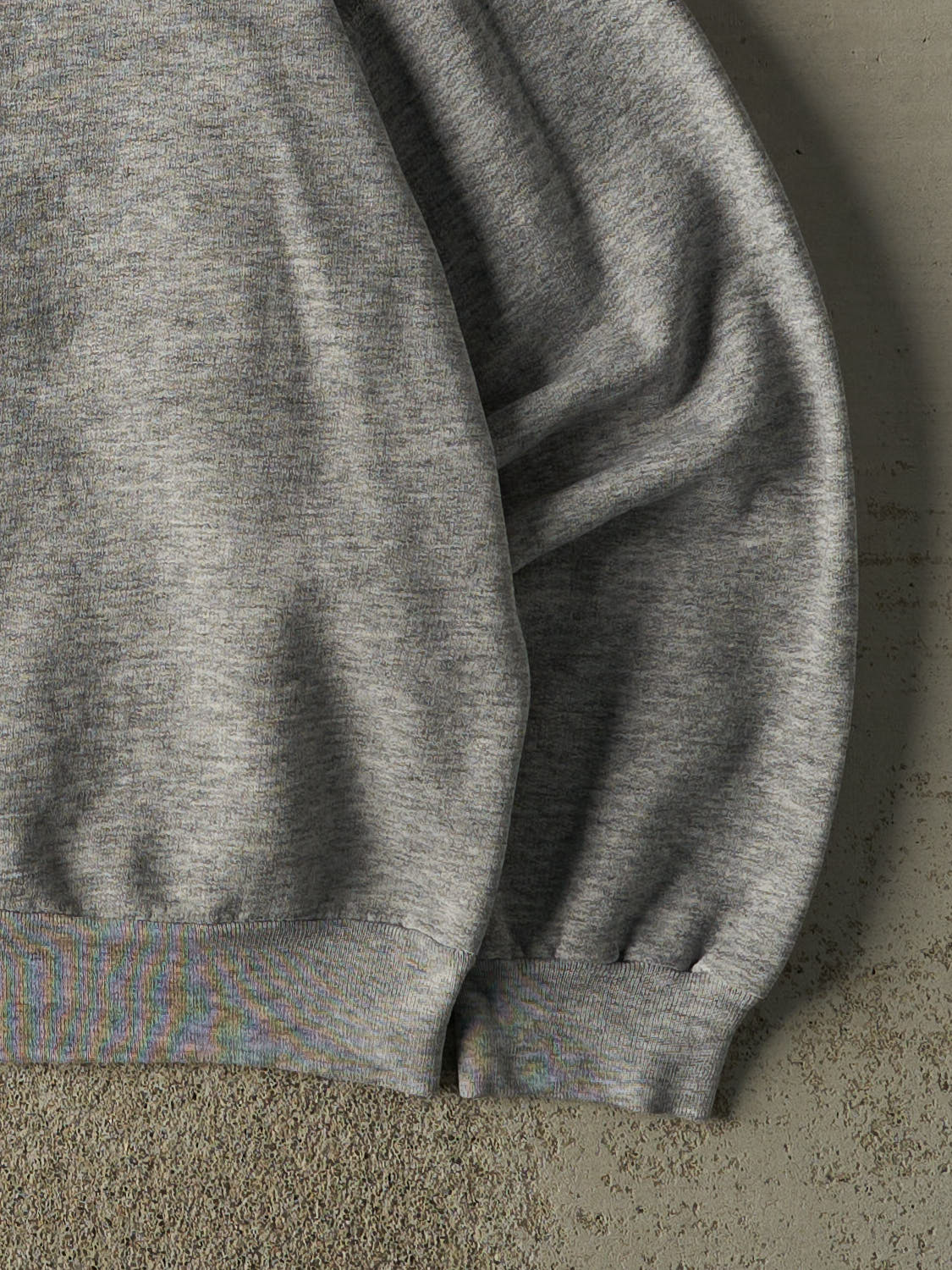 Vintage 80s Grey Blank Crewneck (S) - Image 4