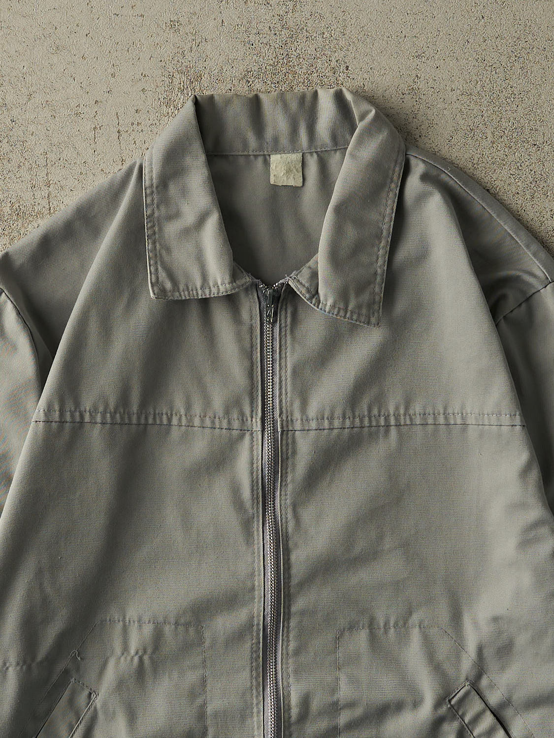 Vintage 80s Grey Work Jacket (L/XL) - Image 3