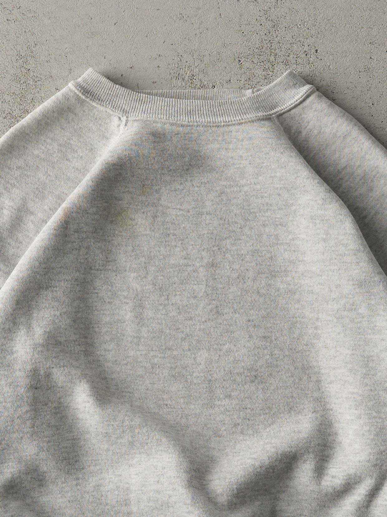 Vintage 80s Heather Grey Blank Crewneck (M) - Image 2