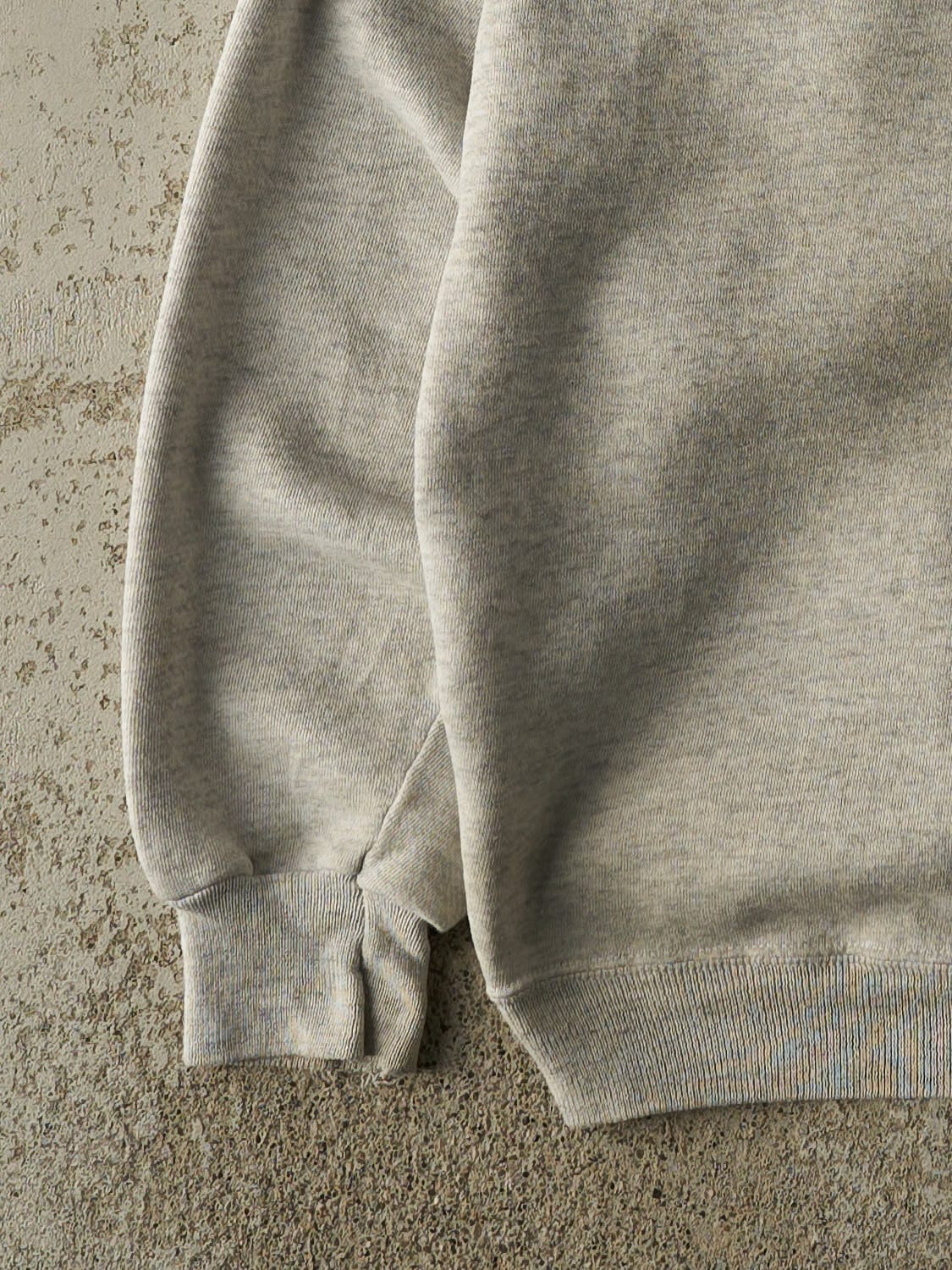 Vintage 80s Heather Grey Blank Crewneck (L) - Image 3