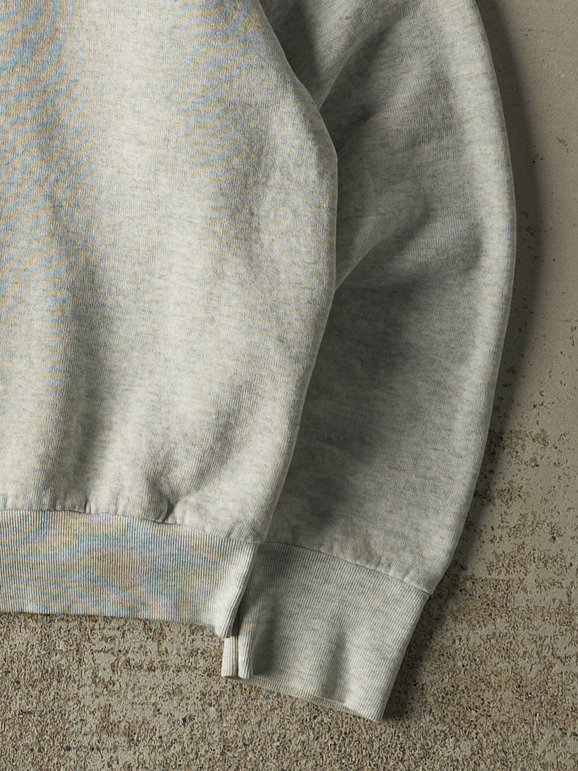 Vintage 80s Heather Grey Blank Crewneck (S) - Image 4