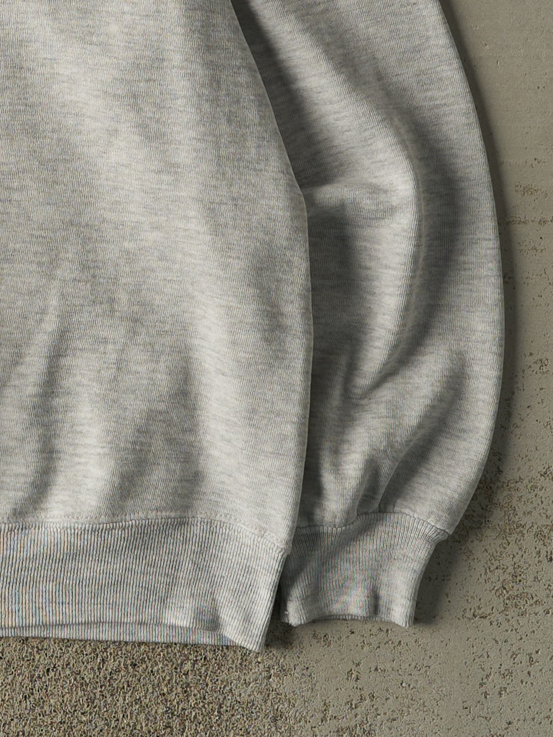 Vintage 80s Heather Grey Blank Crewneck (S/M) - Image 4