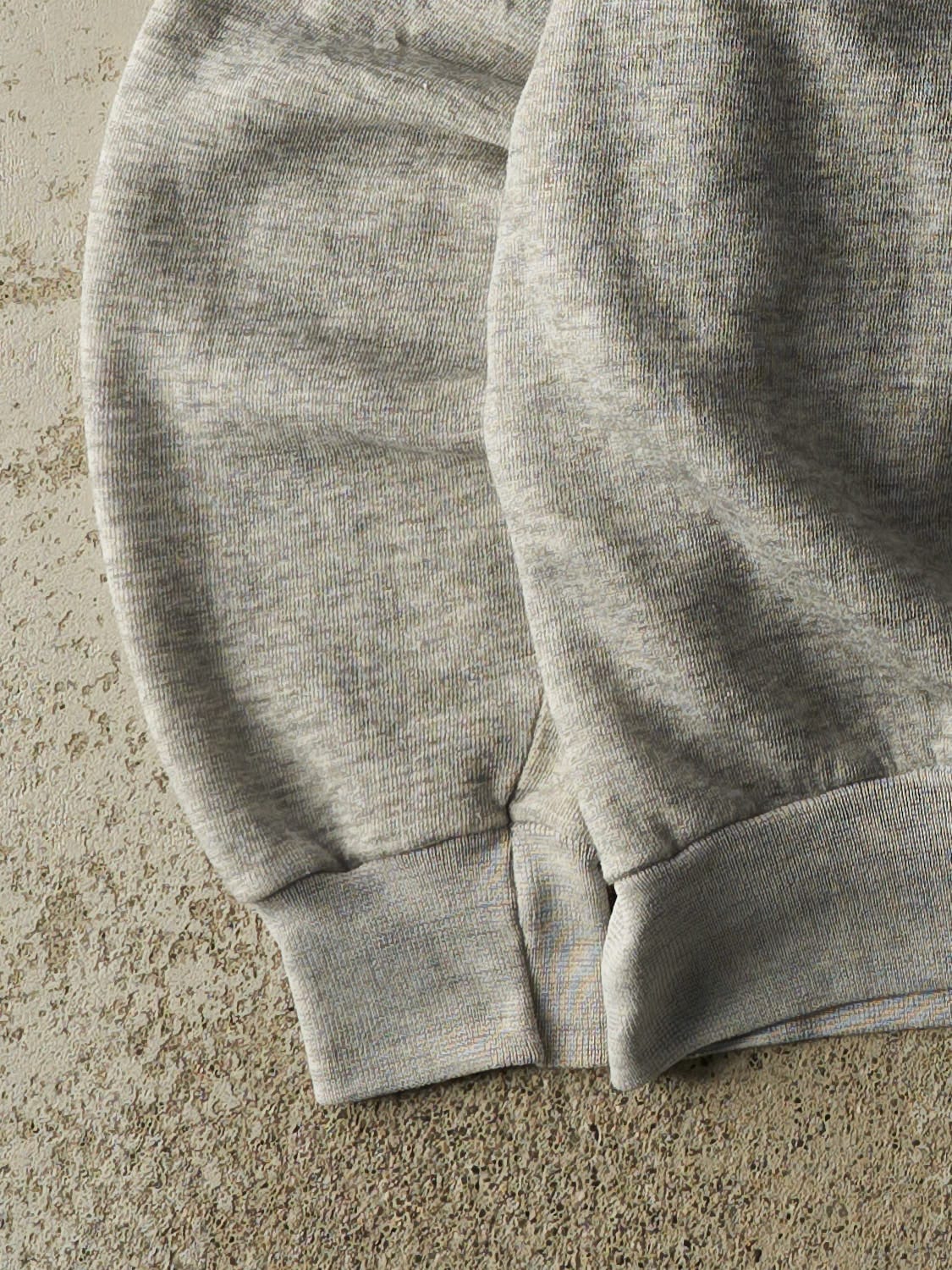 Vintage 80s Heather Grey Blank Crewneck (L/XL) - Image 4