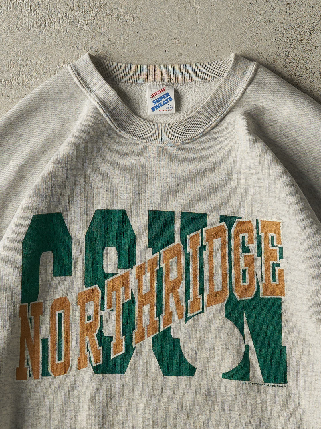 Vintage 80s Heather Grey North Ridge Crewneck (L) - Image 2