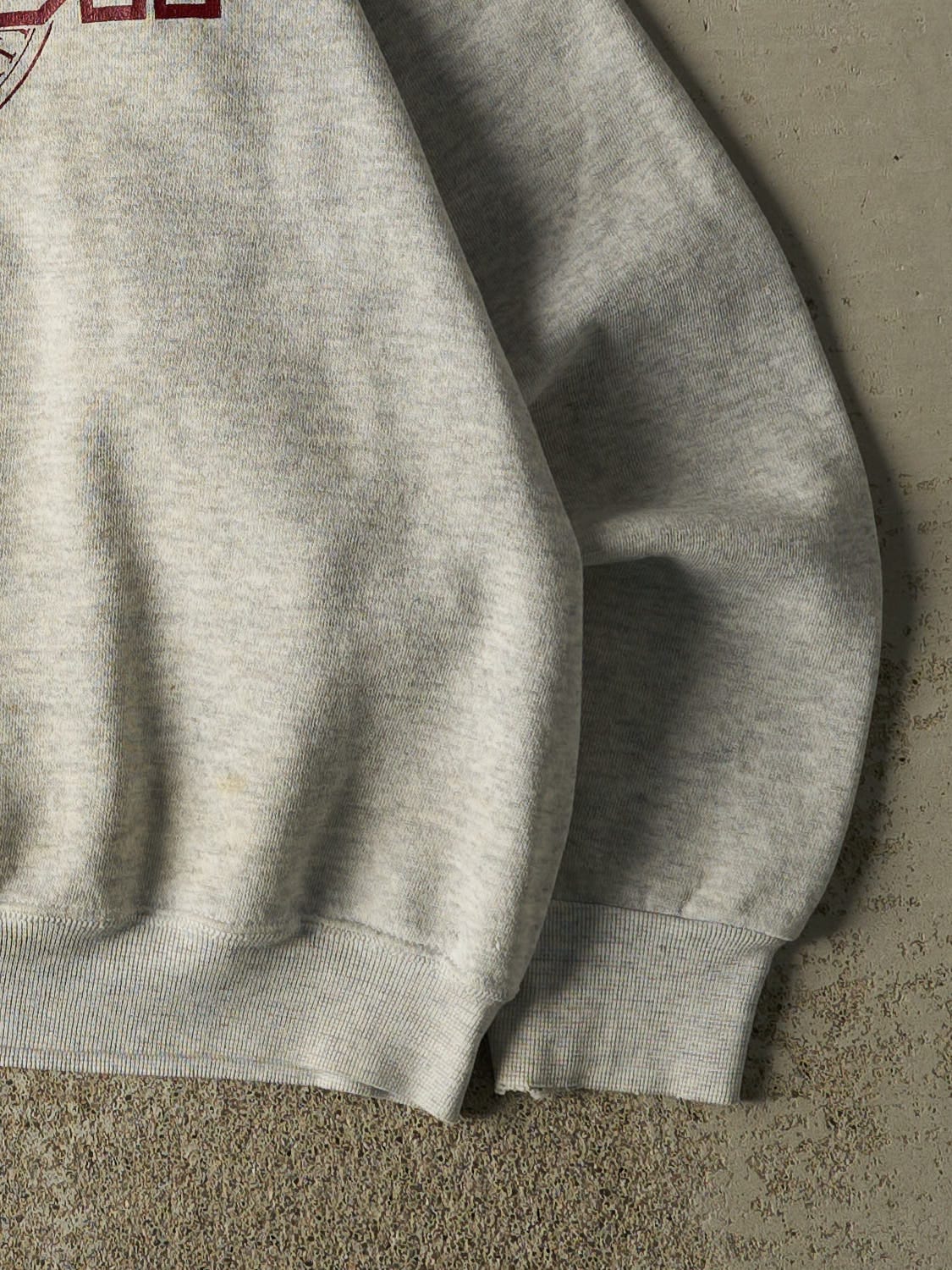 Vintage 80s Heather Grey Virginia Polytechnic Crewneck (M/L) - Image 3