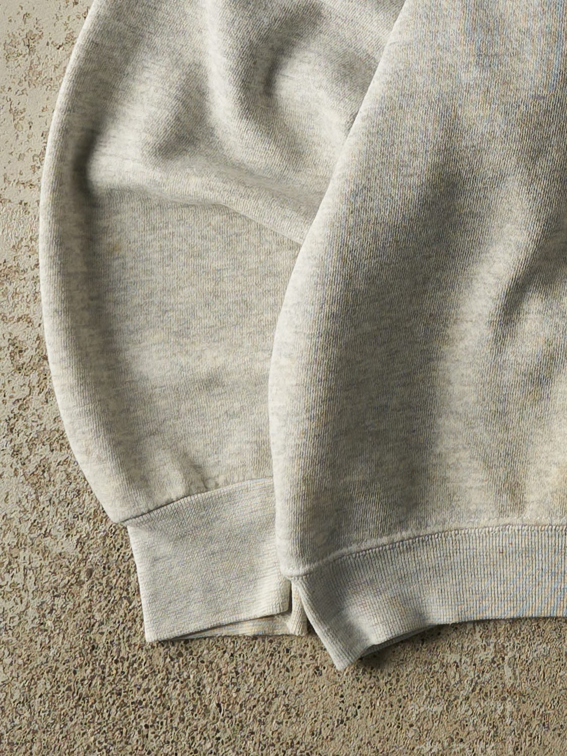 Vintage 80s Heather Grey Virginia Polytechnic Crewneck (M/L) - Image 4