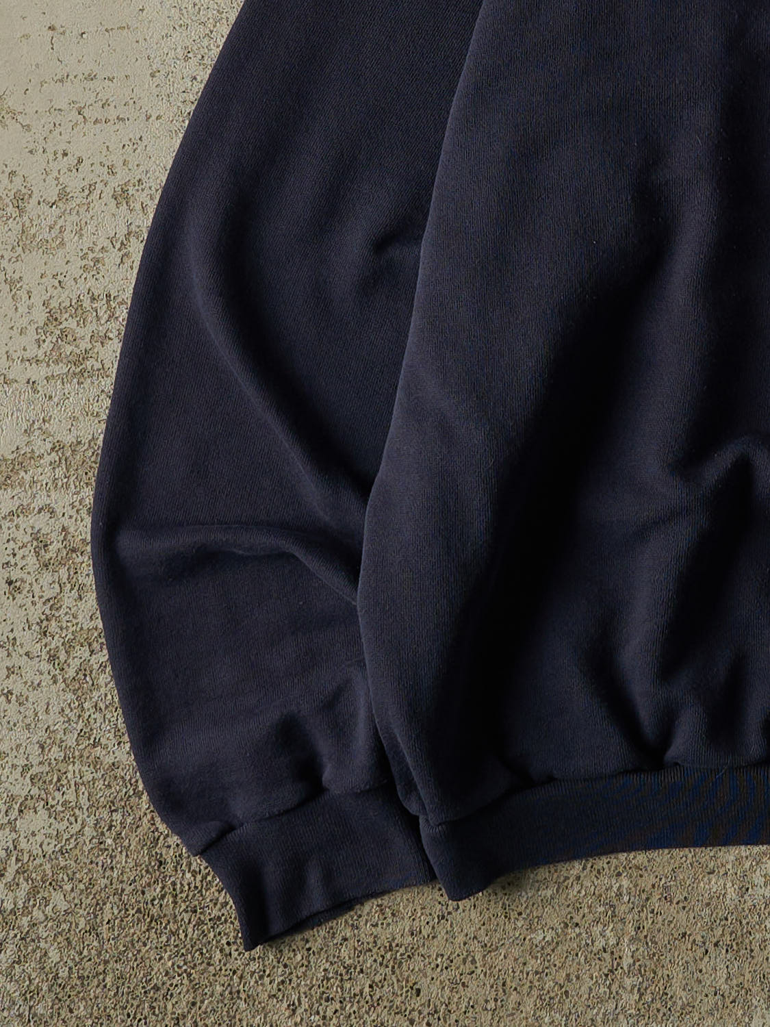 Vintage 80s Navy Blue Blank Crewneck (S) - Image 3