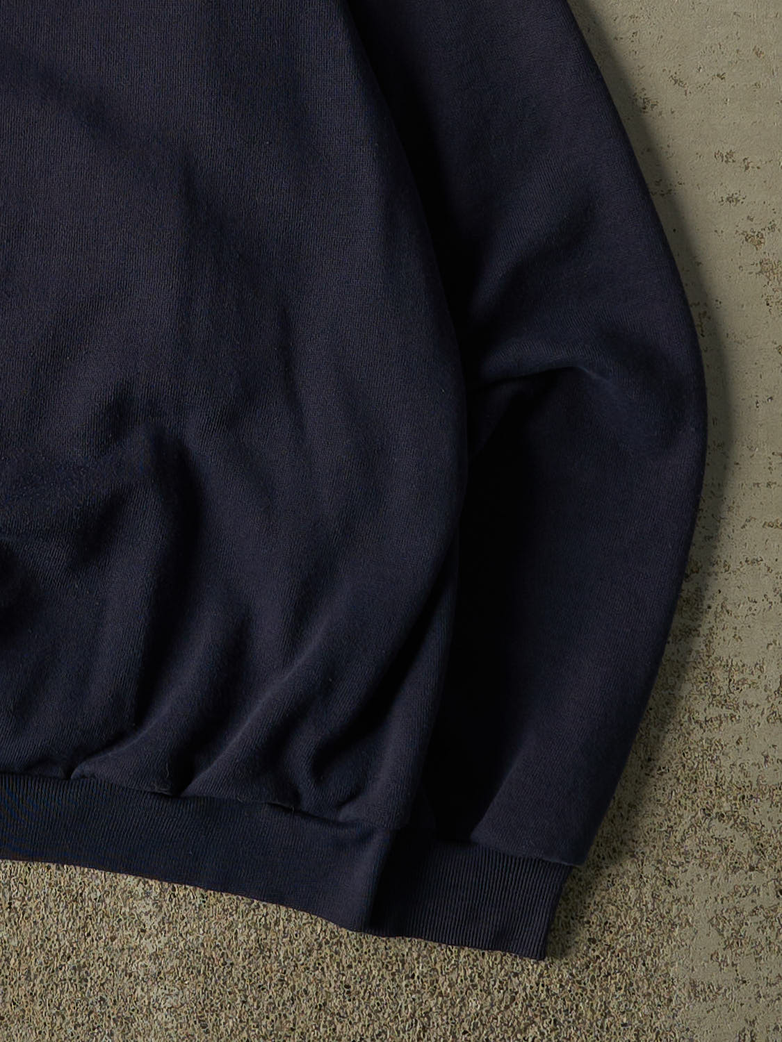 Vintage 80s Navy Blue Blank Crewneck (S) - Image 4