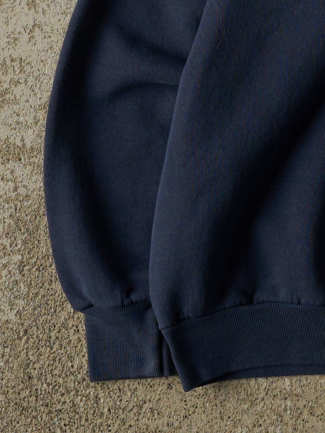 Vintage 80s Navy Blue Blank Crewneck (S) - Image 3