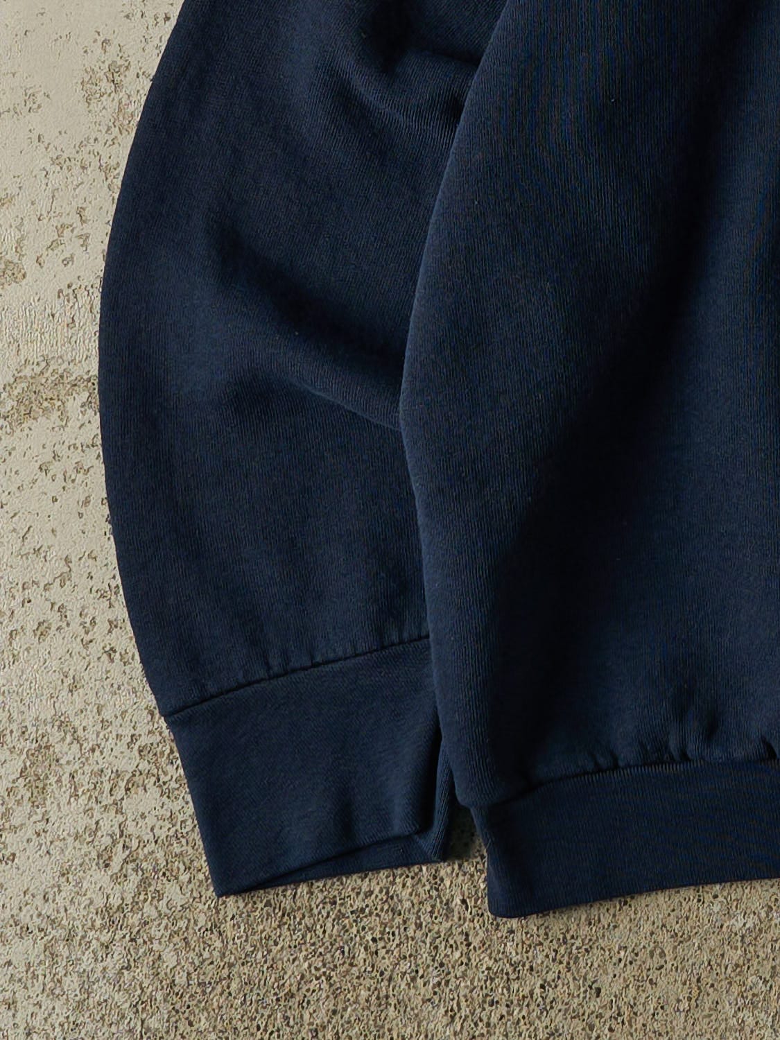 Vintage 80s Navy Blue Blank Crewneck (M/L) - Image 3