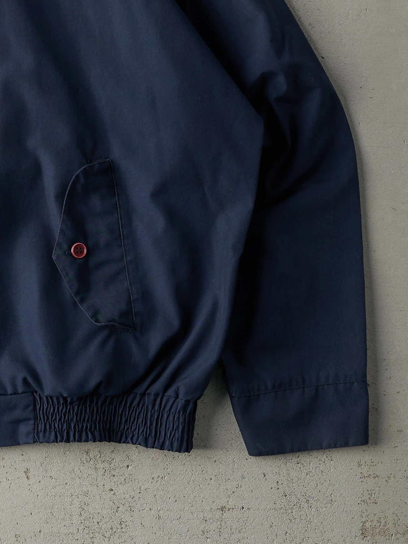 Vintage 80s Navy Blue Blank Workwear Jacket (M/L) - Image 3