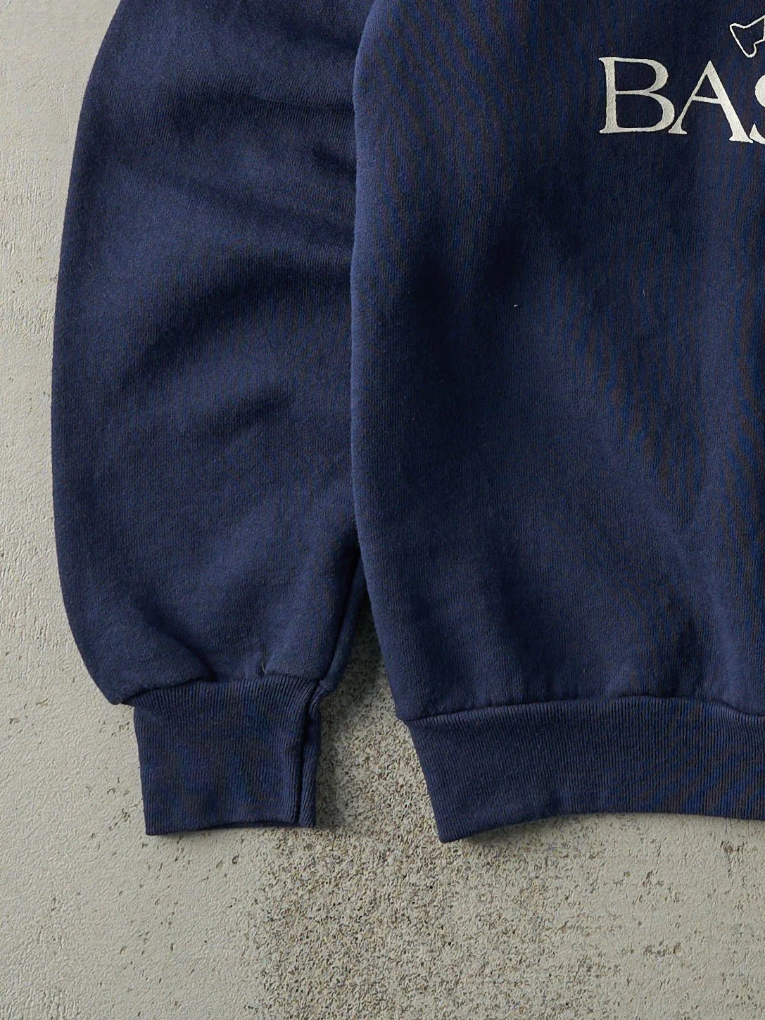 Vintage 80s Navy Blue Glen Ellyn Baseball Crewneck (M) - Image 3