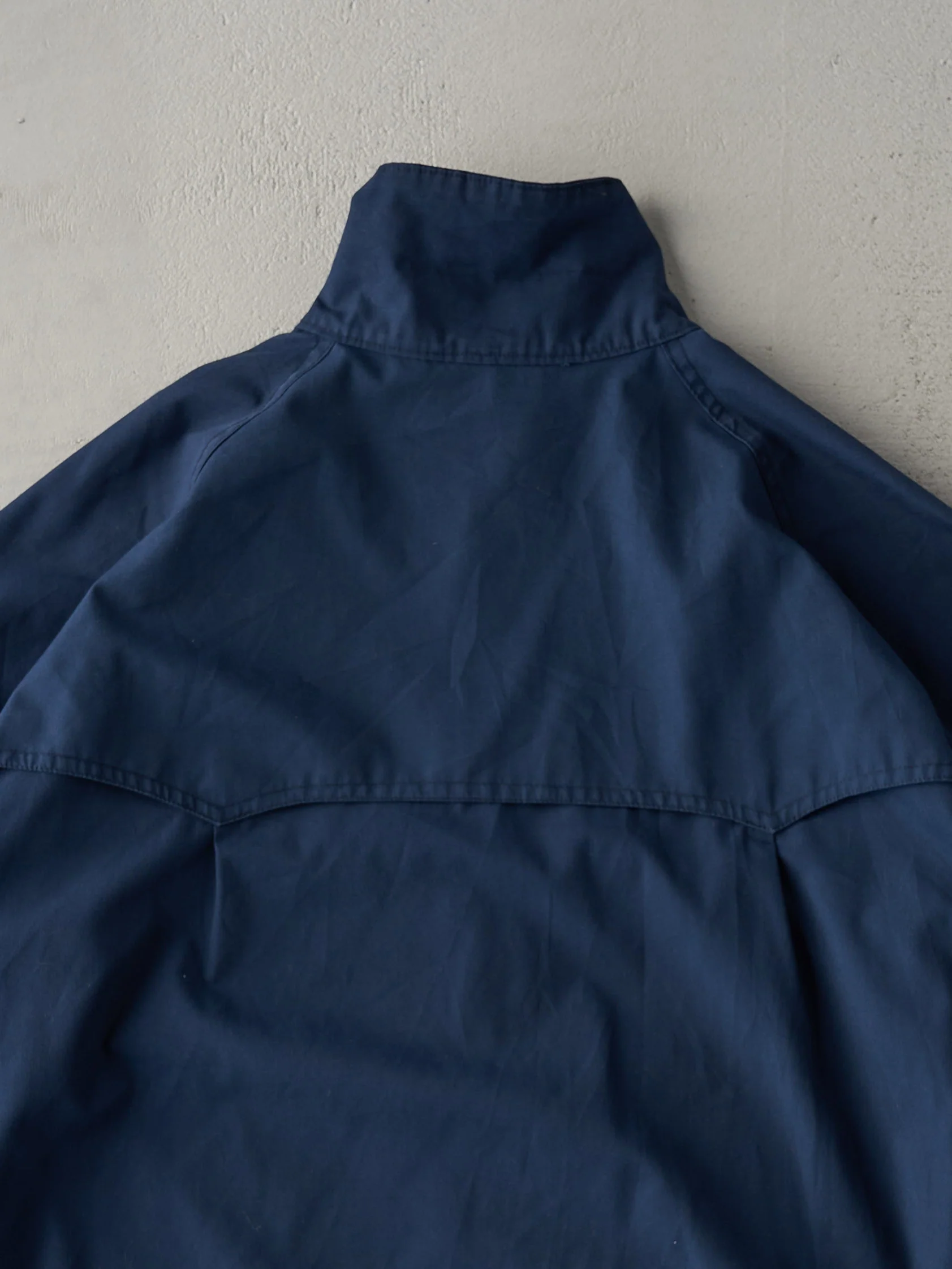 Vintage 80s Navy Blue Harrington Jacket (M) - Image 4