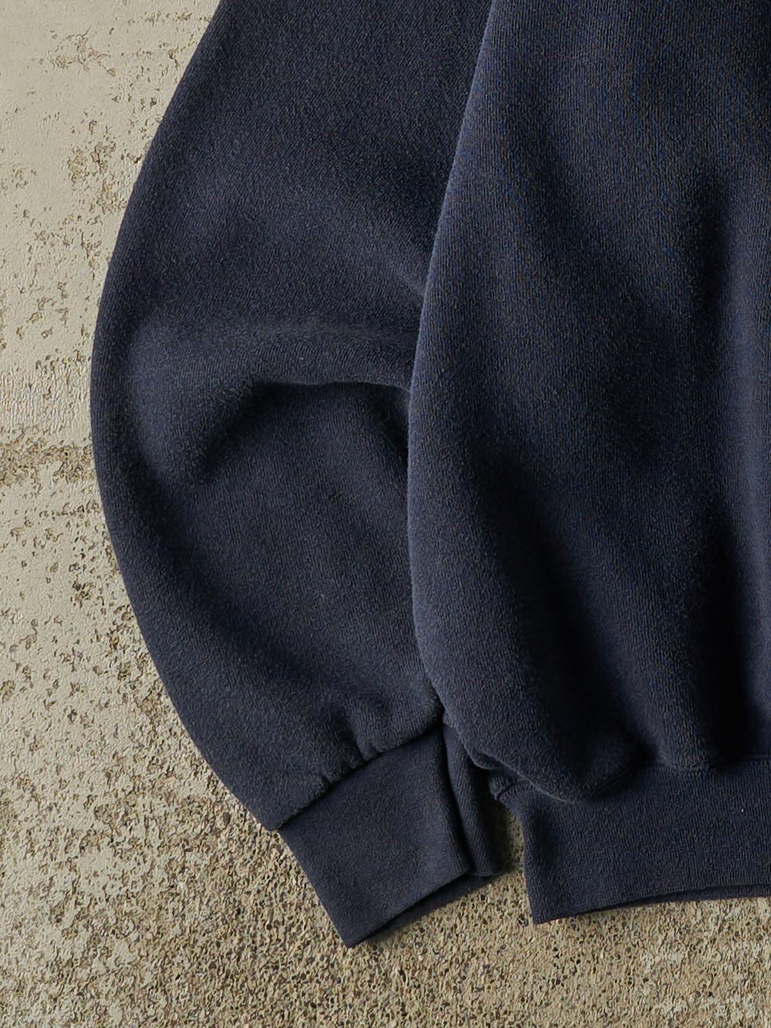 Vintage 80s Navy Blue University of Michigan Wolverines Crewneck (L/XL) - Image 3