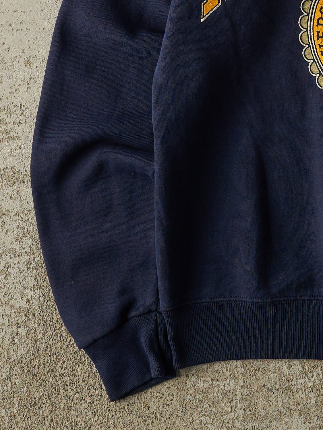Vintage 80s Navy Blue University of Notre Dame Crewneck (S/M) - Image 3