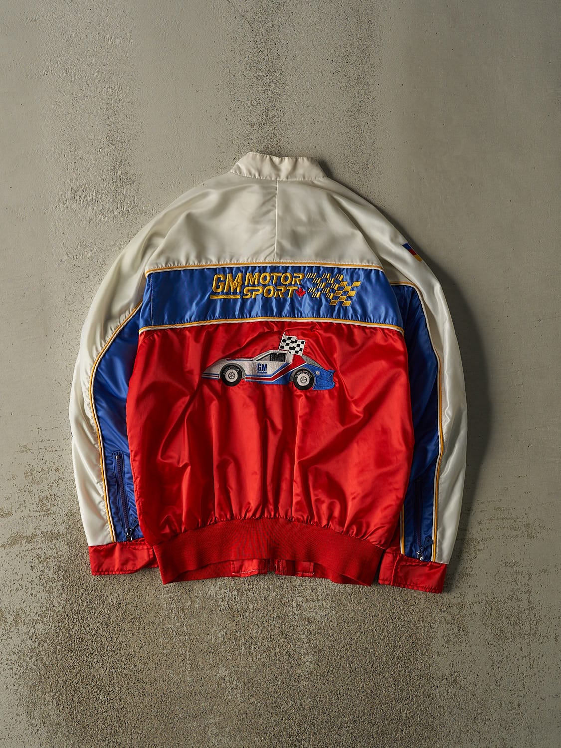Vintage 80s Red Chevrolet Racing Jacket (M/L) - Image 2