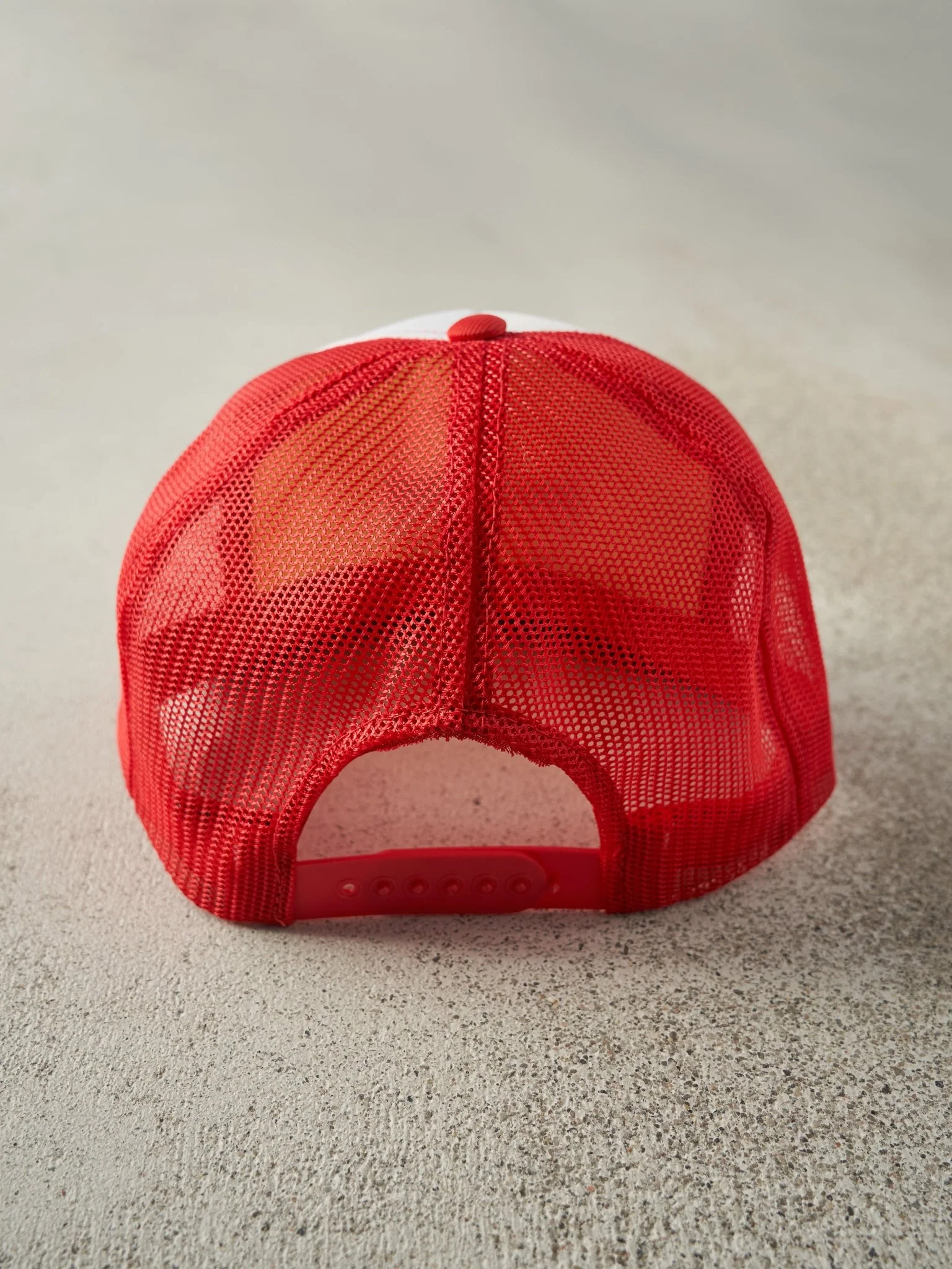 Vintage 80s Red Fleck Brds Limited Foam Trucker Hat - Image 3