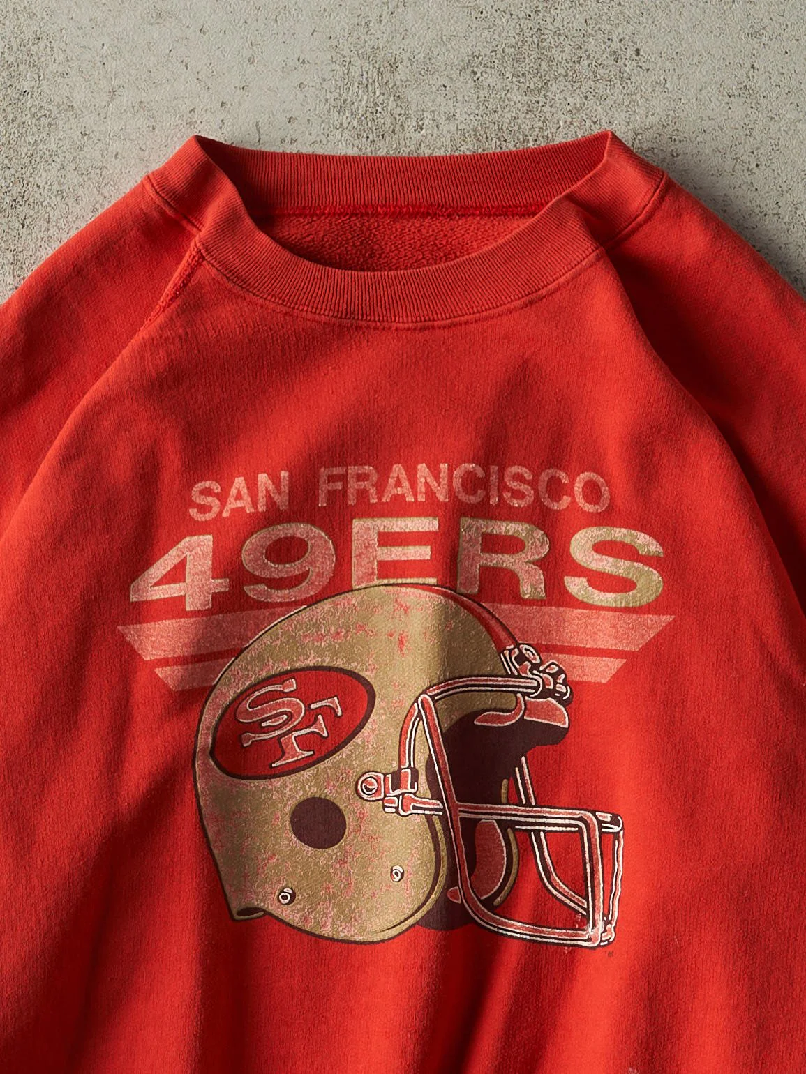 Vintage 80s Red San Francisco 49ers Crewneck (L) - Image 2